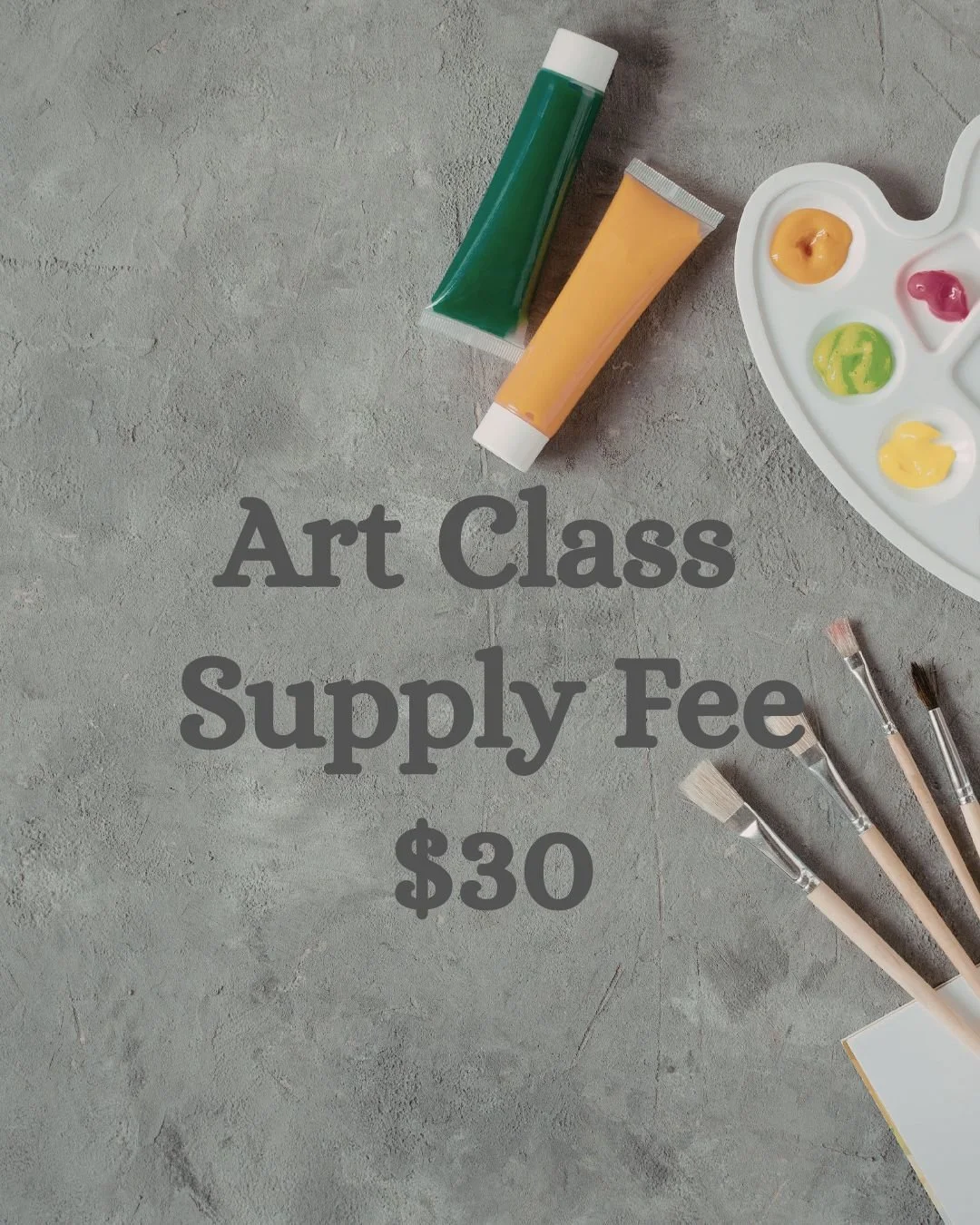 Art Supply Fee