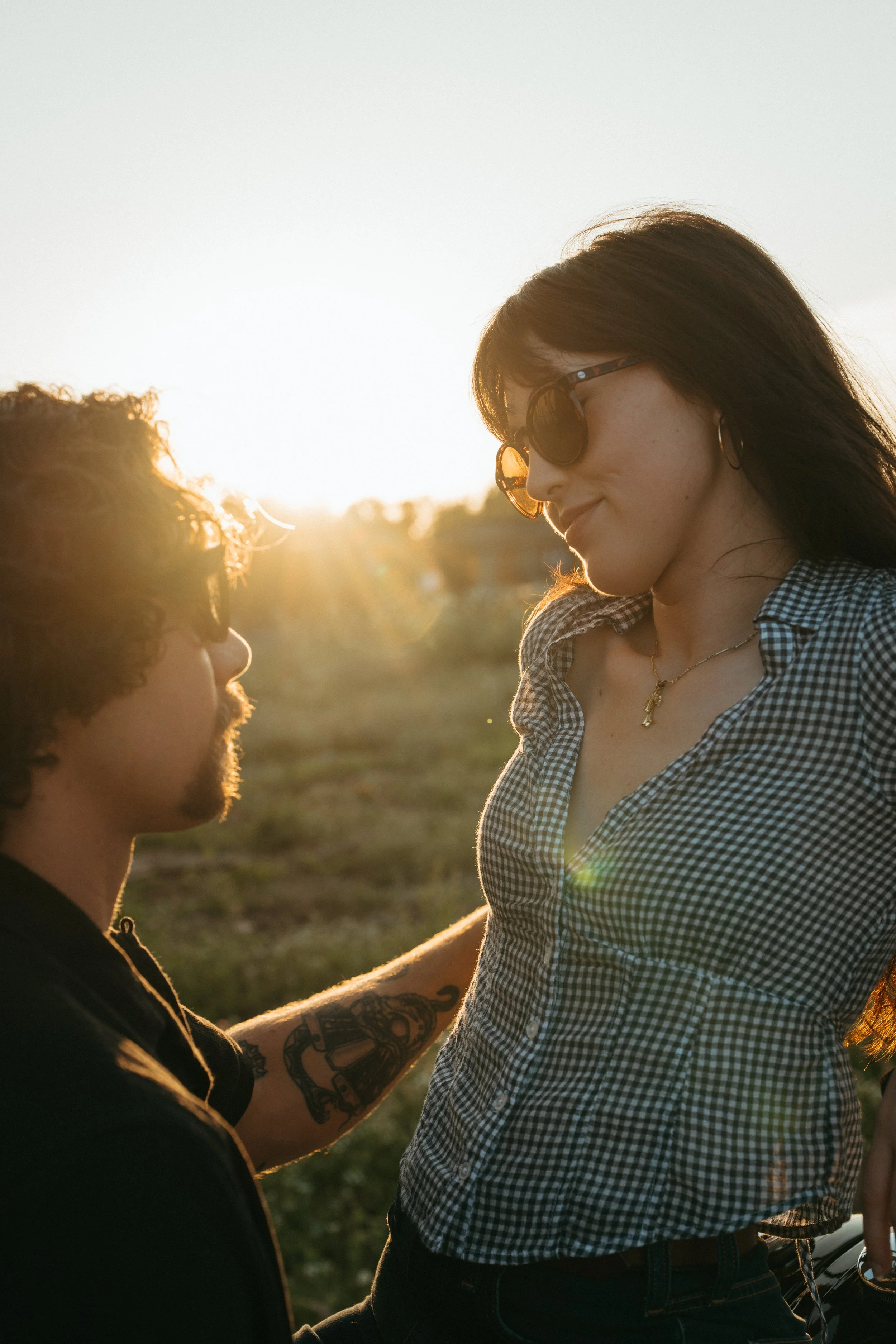 creative, documentary style engagement photoshoot in Rogers, Arkansas