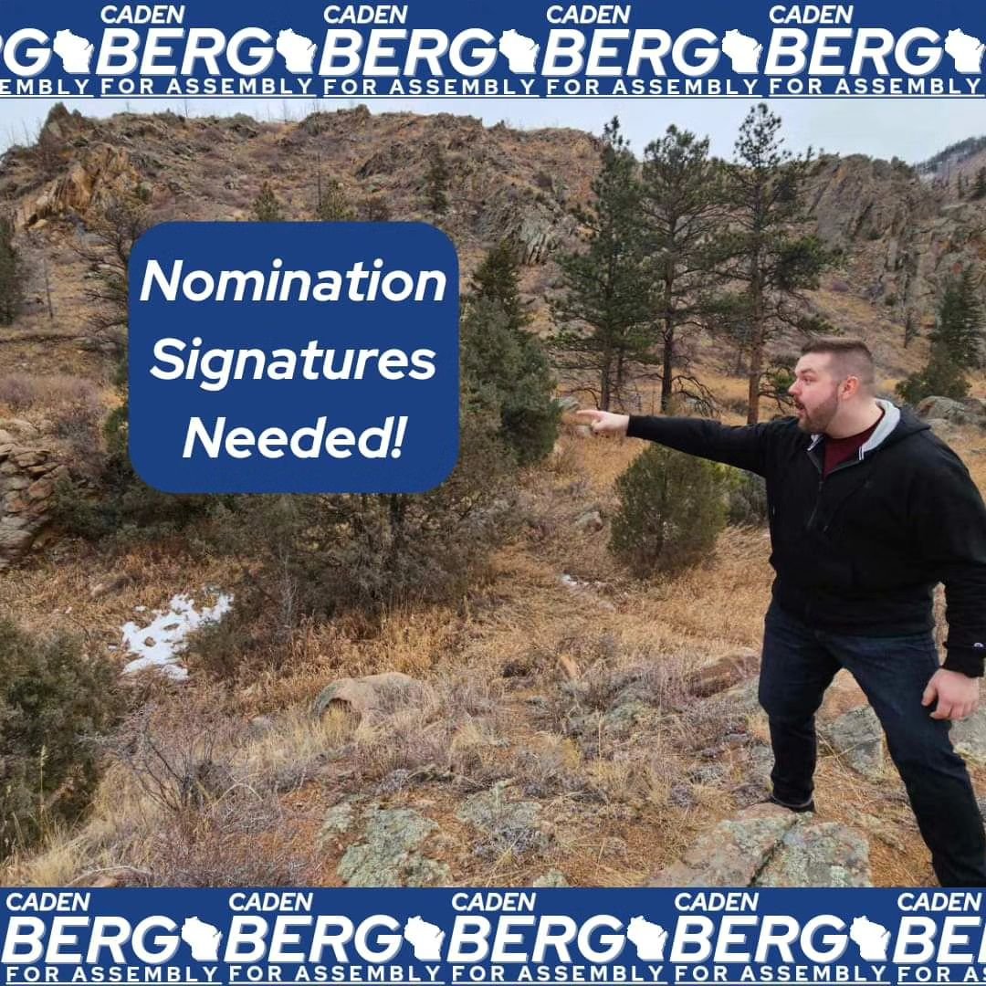 In order to get on the ballot this November, I need over 300 signatures to be submitted by May 27th. If you live in Chippewa Falls or Menomonie and are interested in signing, let me know!