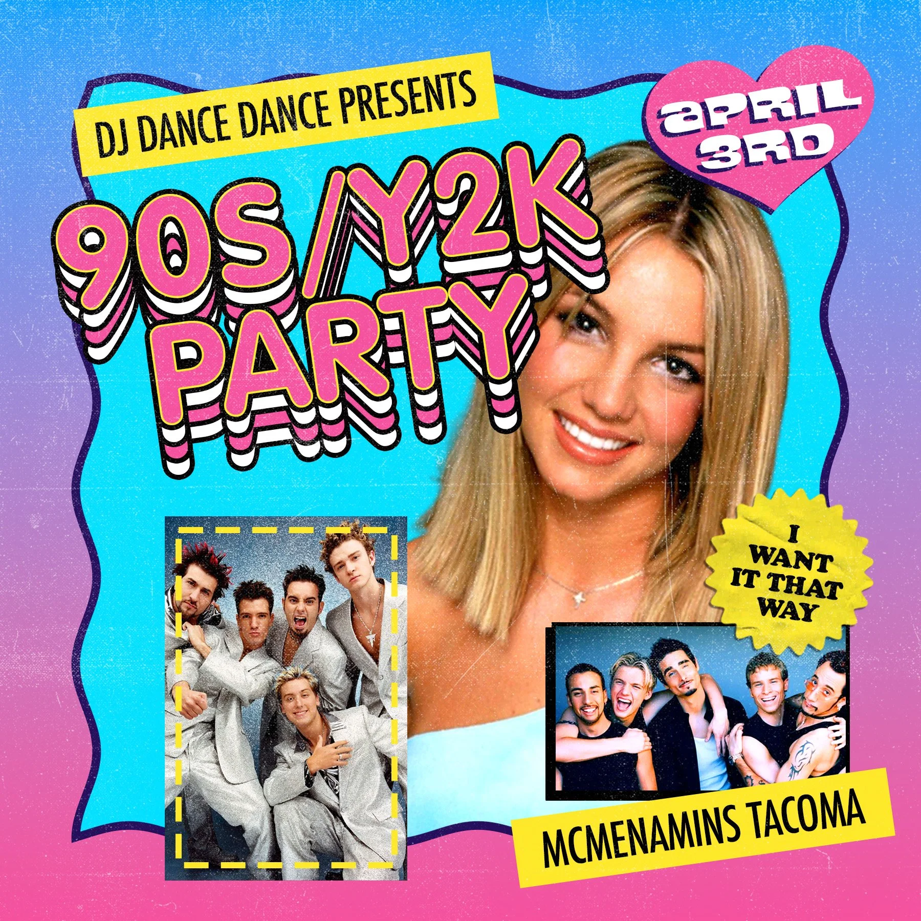I Want It That Way: 90s/2000s party