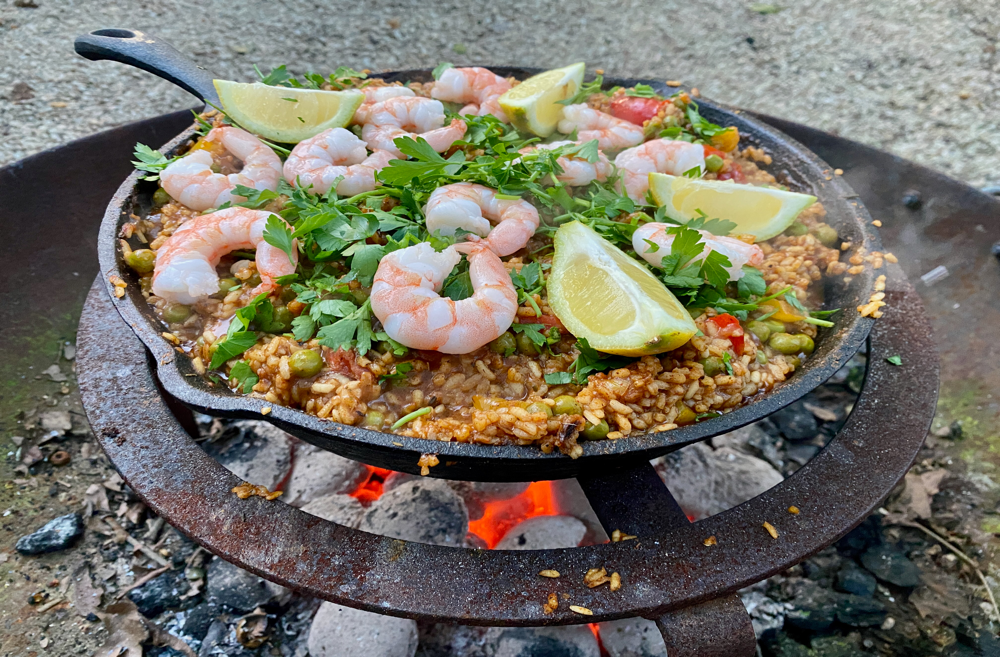 Paella on the Campfire