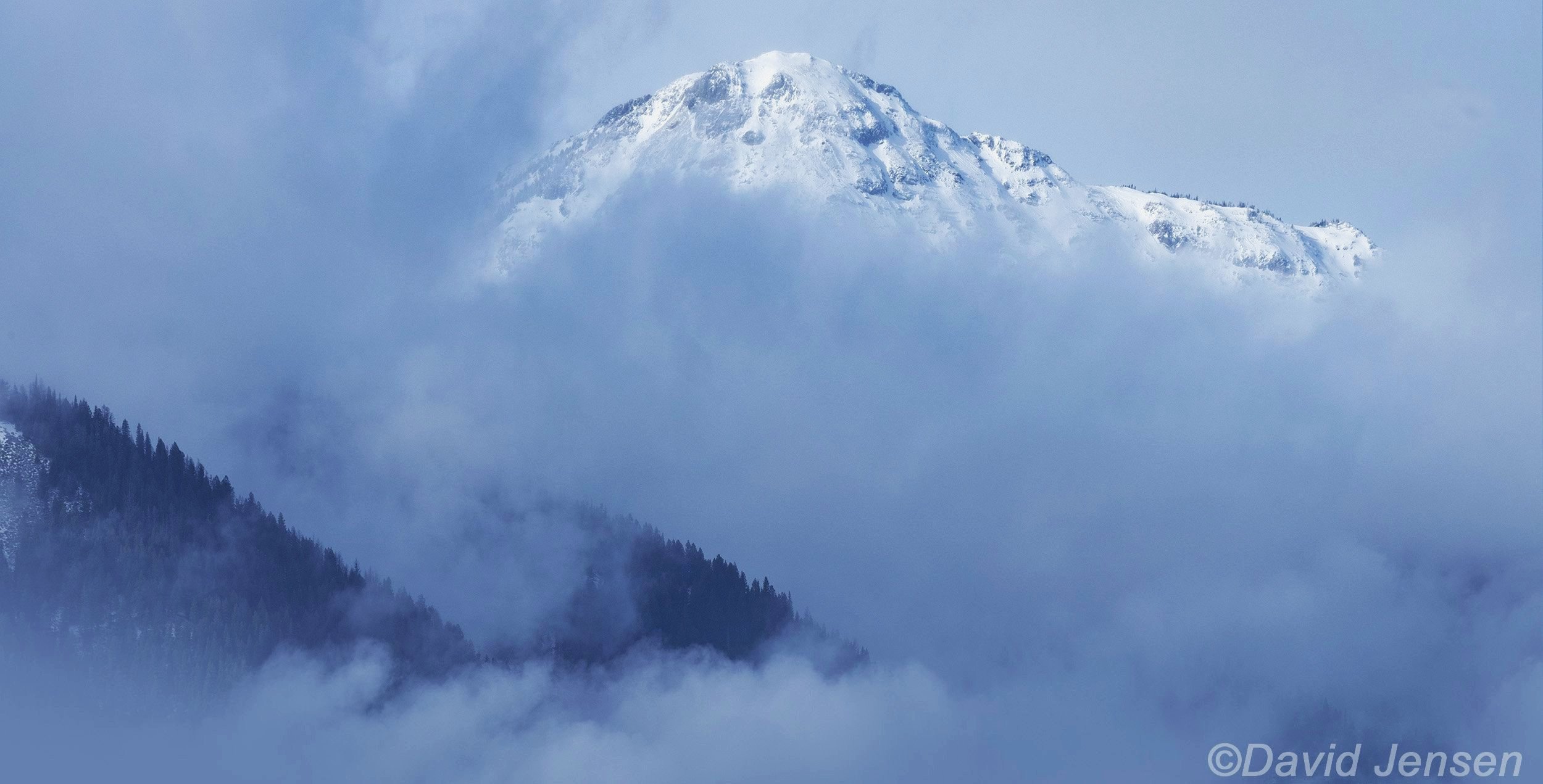 BC301  Ruby Peak in clouds