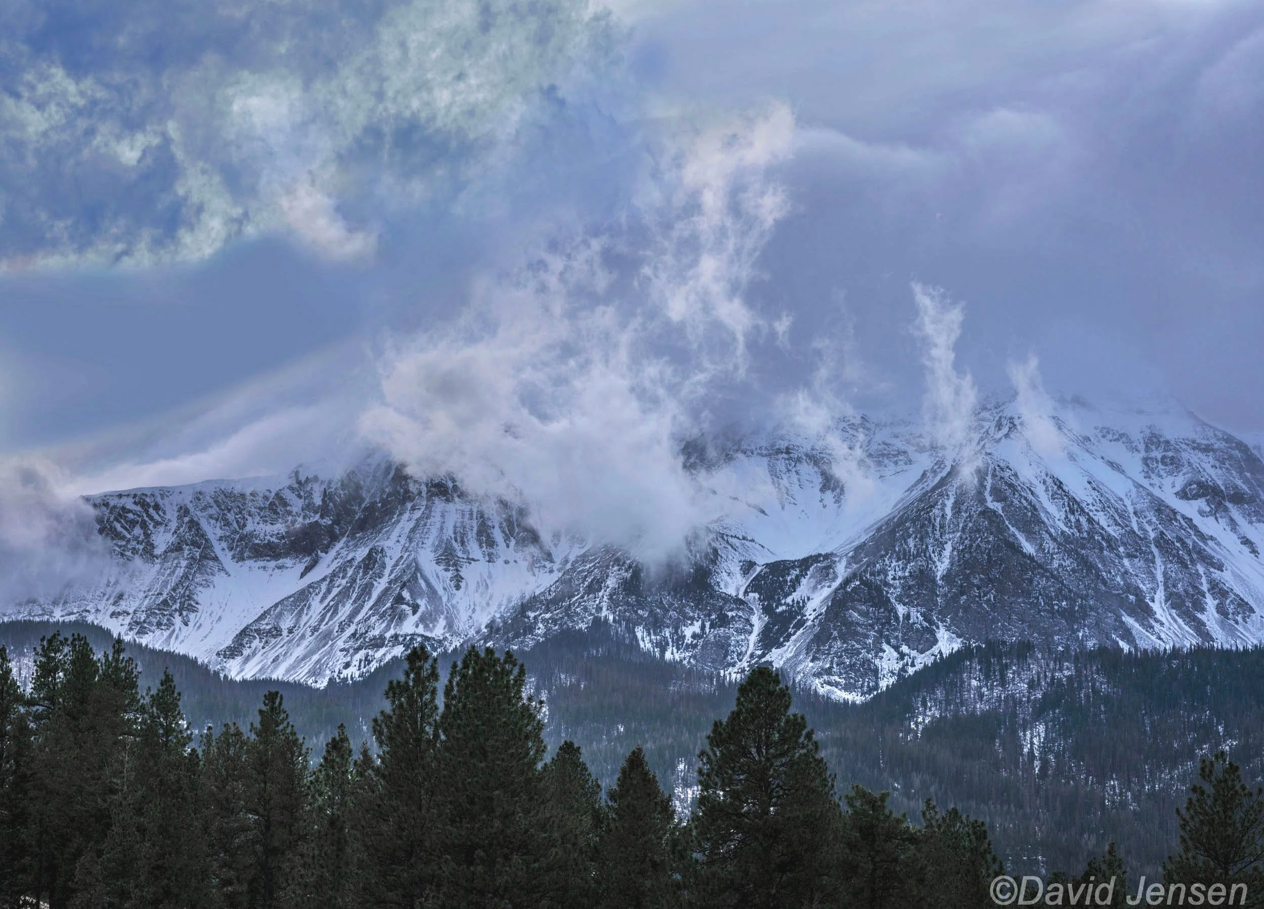 AD519  Storm in Wallowa Mountains