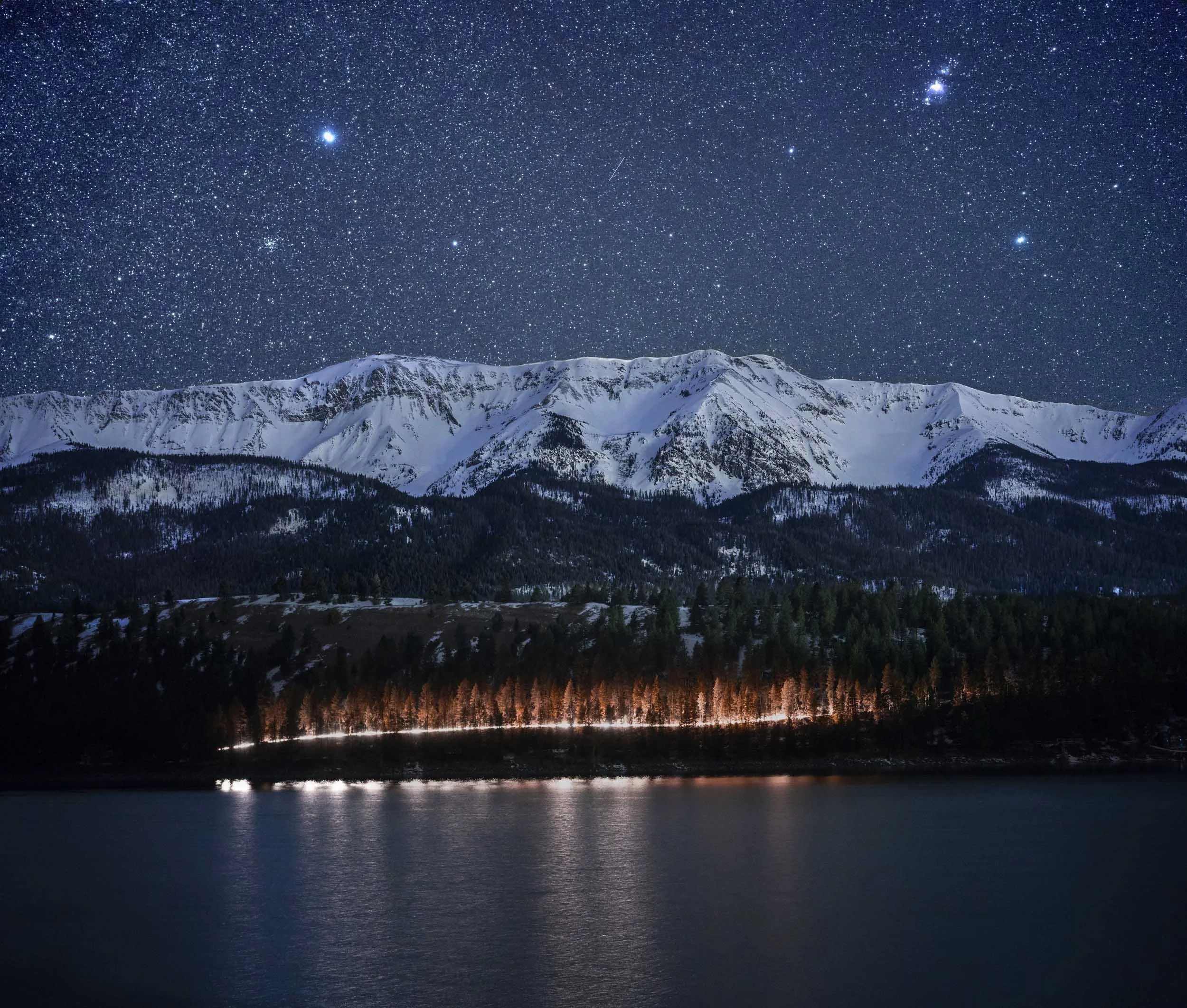C102  Wallowa Lake under the stars