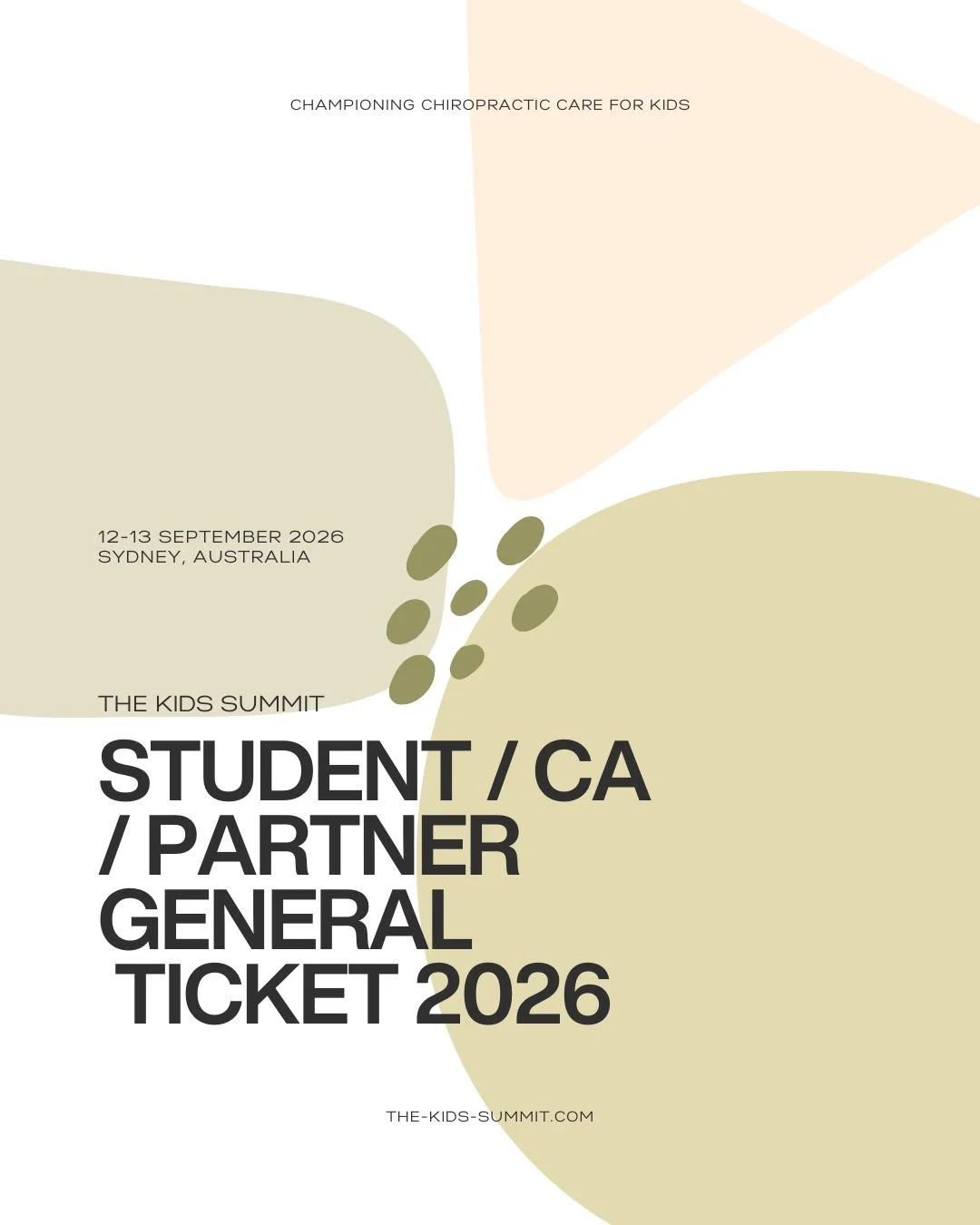 STUDENT / CA / PARTNER - GENERAL TICKET A$497
