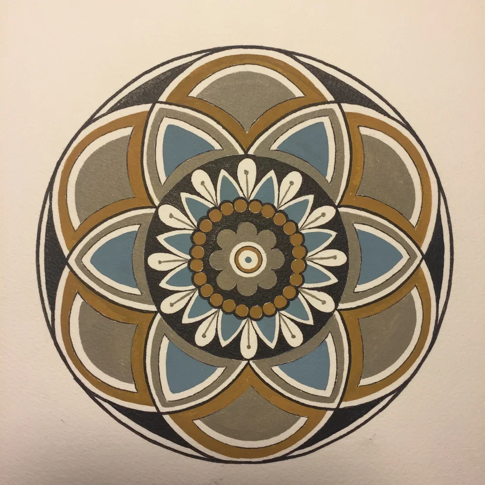 Tattooed Universe Series #4 - 8x8 tattoo ink on 140lbs arches cold press - $108