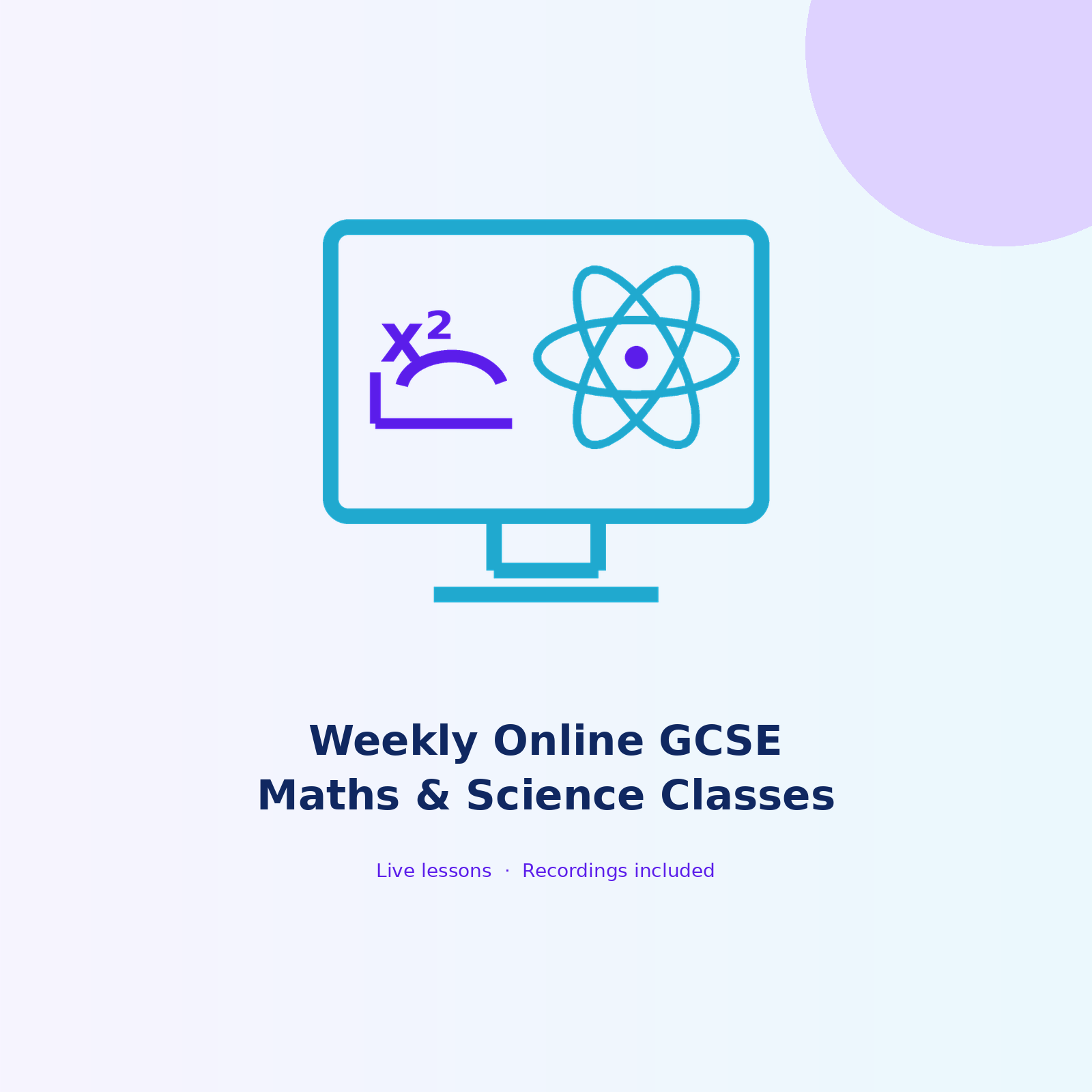 Online GCSE Maths & Science — 4-Week Block