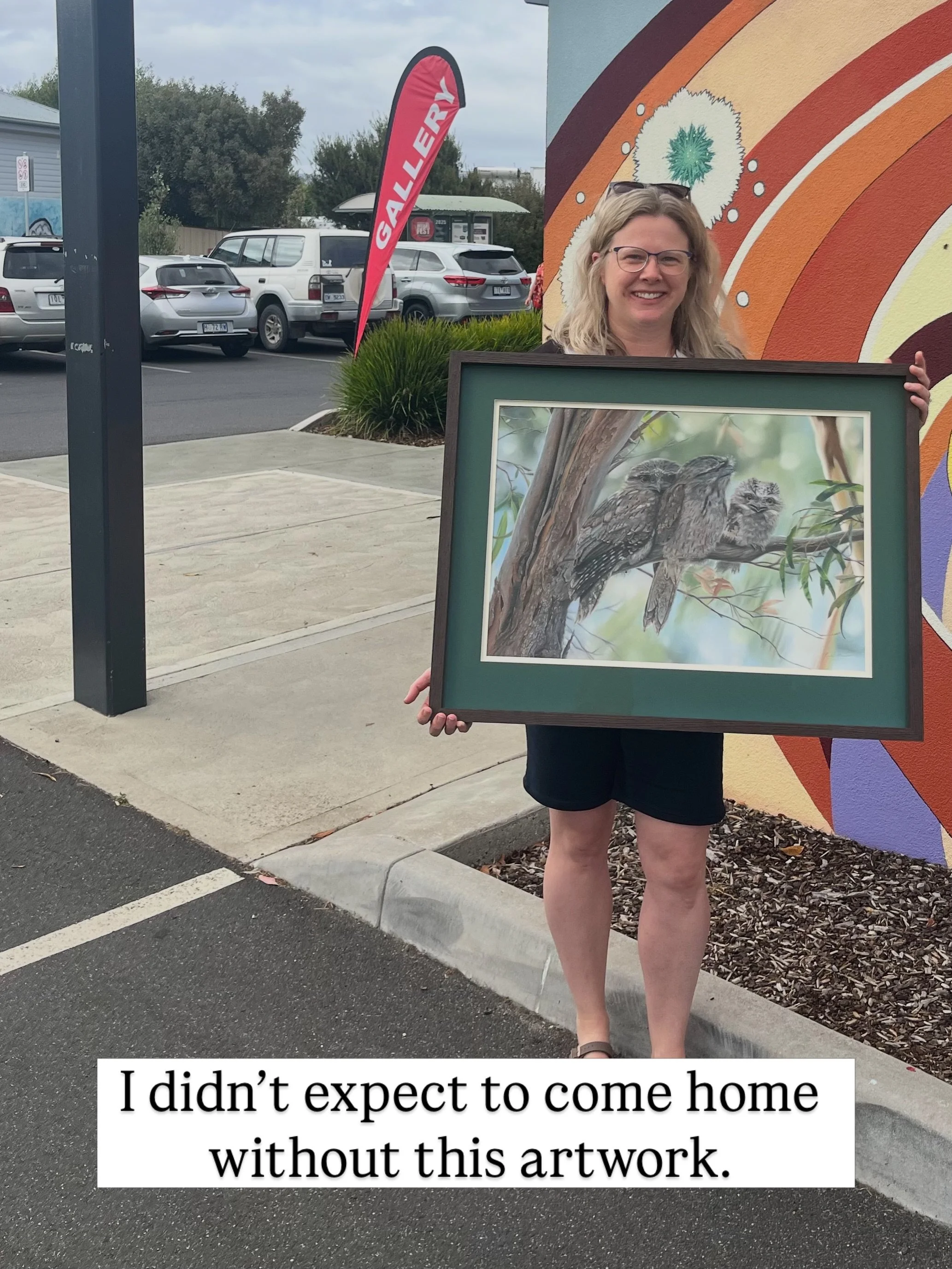 I forgot to share some great news - the tawnies had a doubly unexpected ending!

🚗 Back in March I headed up to Sheffield for the Mt Roland Art Prize, thinking I&rsquo;d do some lovely bushwalks and bring the tawnies home&hellip; but instead they SO