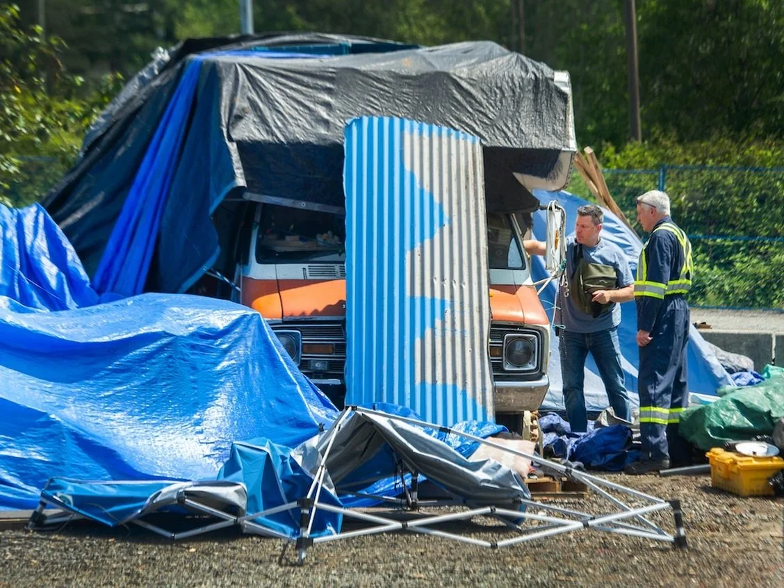 Target unacceptable homeless camps by targeting drug addiction