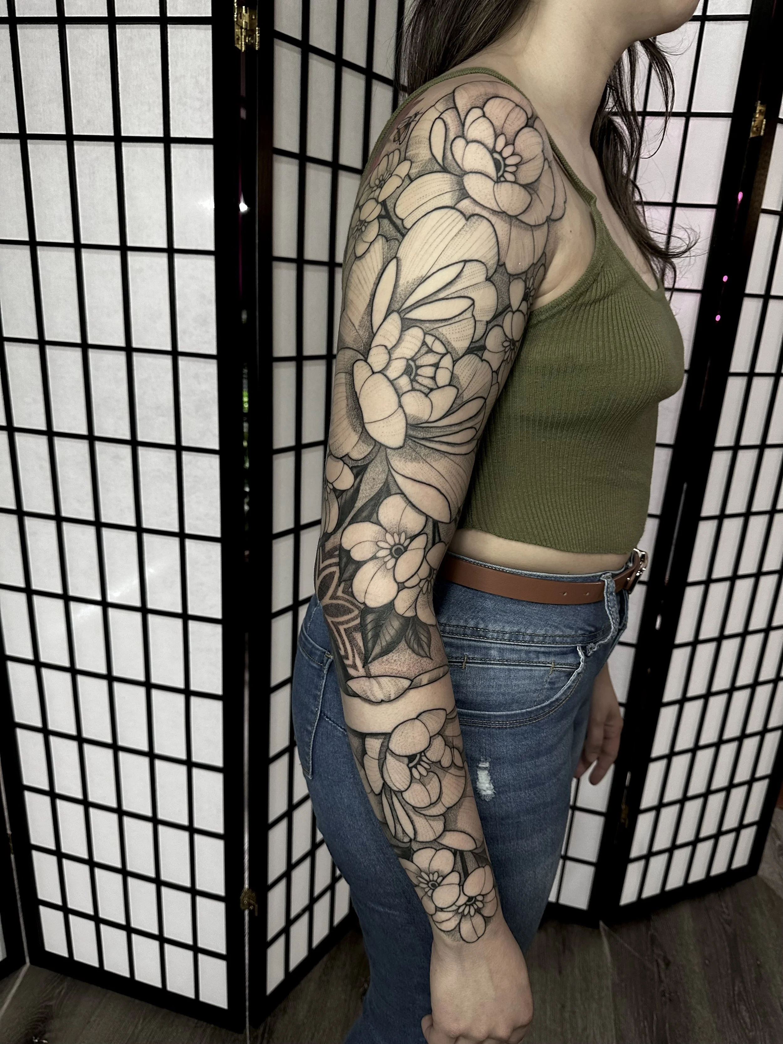 shoulder tattoo, bicep tattoo, elbow tattoo, forearm tattoo, female tattoo feminine, tattoo colorado tattoo