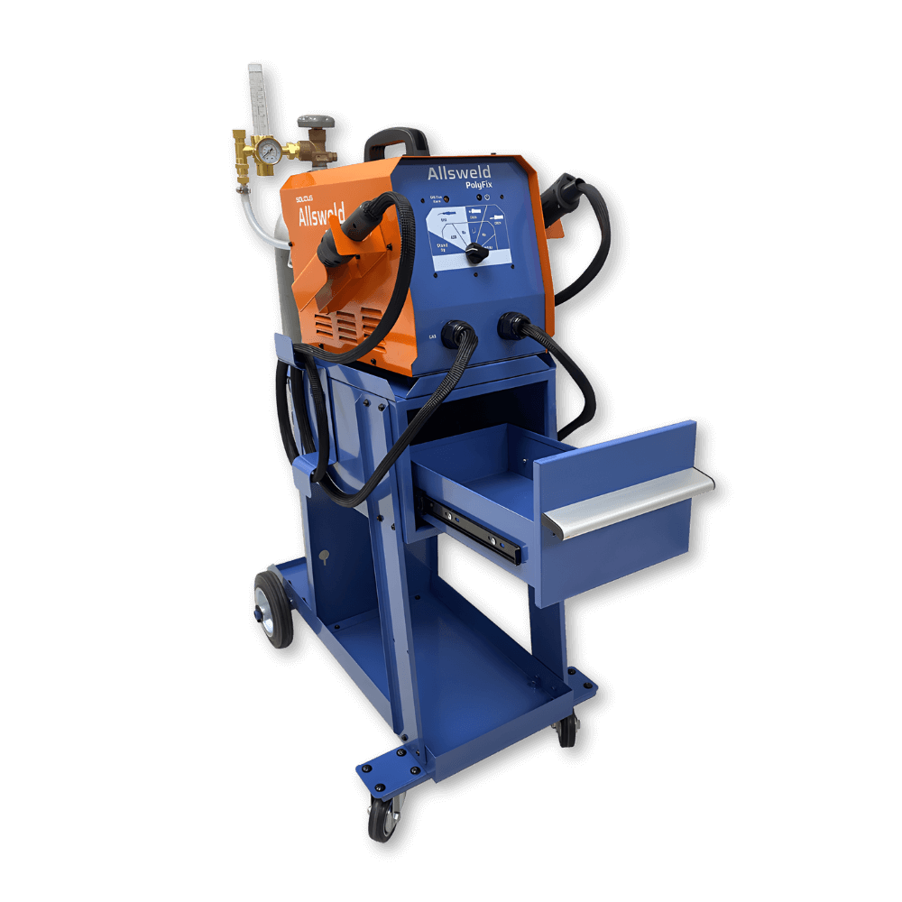 Allsweld PolyFix nitrogen plastic welding system for bumper repair and automotive plastic welding applications in collision repair shops