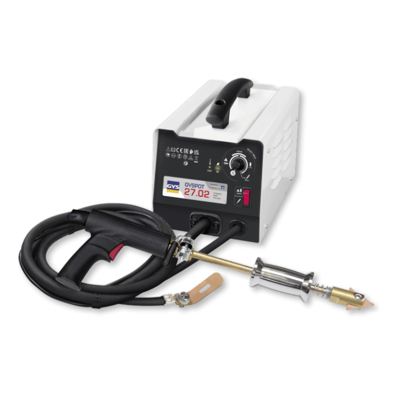 Ideal for dent removal and straightening of steel bodywork components with welding stars or rings and corrugated wire welding