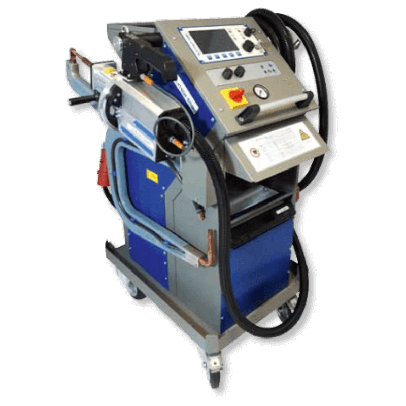 "PREMIUMspot VISION multi-function spot welding machine with automatic welding for higher strength, coated steel, laminated steel and aluminum up to 3 mm.