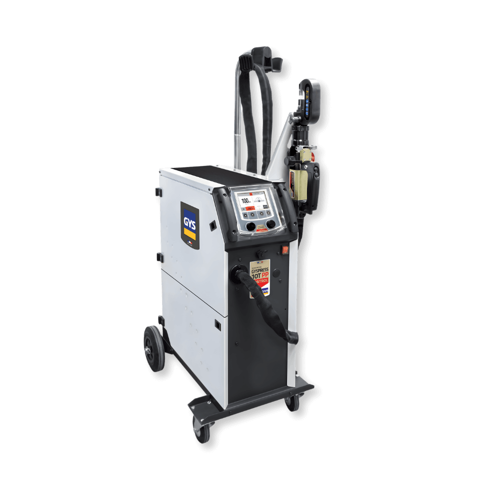 GYSPRESS 10T PP CONTROL riveting workstation with push-pull system, synergy control, and traceability for OEM collision repair riveting applications