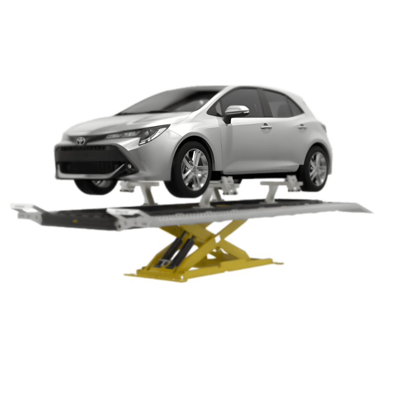 UnoLiner CRS4600T-DO drive-on collision repair bench with 4600 kg lifting capacity for cars, SUVs, pickup trucks, and light commercial vehicles.