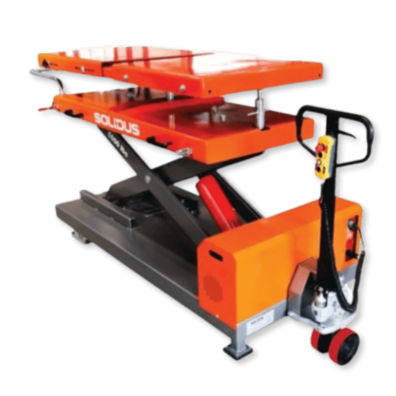 Solidus MLT-55 Vehicle lift used in modern collision repair applications