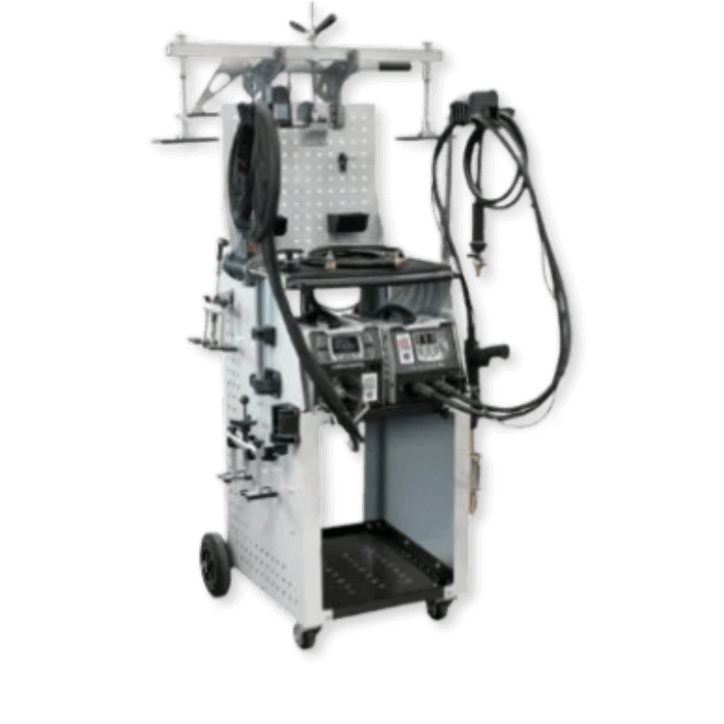 Speedliner Expert 200 + Arcpull 200 used in modern collision repair applications