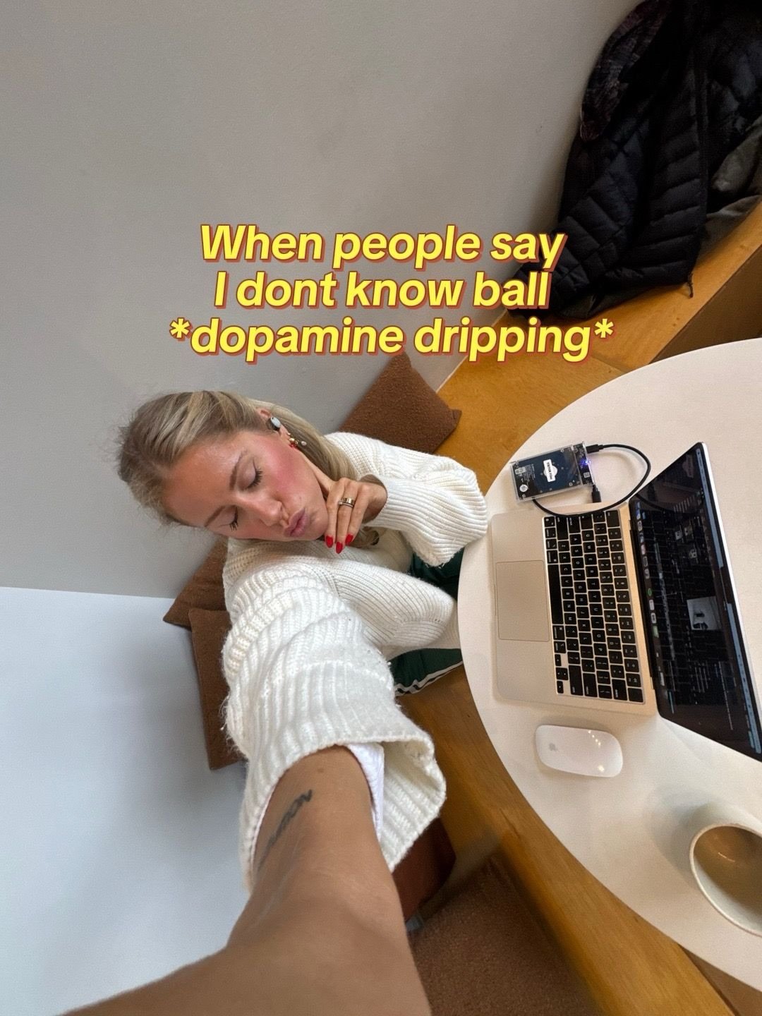 Quick dopamine dumps✖️🟰 real regulation

Let&rsquo;s all be honest, (myself included) &ldquo;I&rsquo;m just gonna scroll for a bit&rdquo; to decompress, doesn&rsquo;t ever actually lead to just scrolling for a bit, does it? AND it doesn&rsquo;t seem