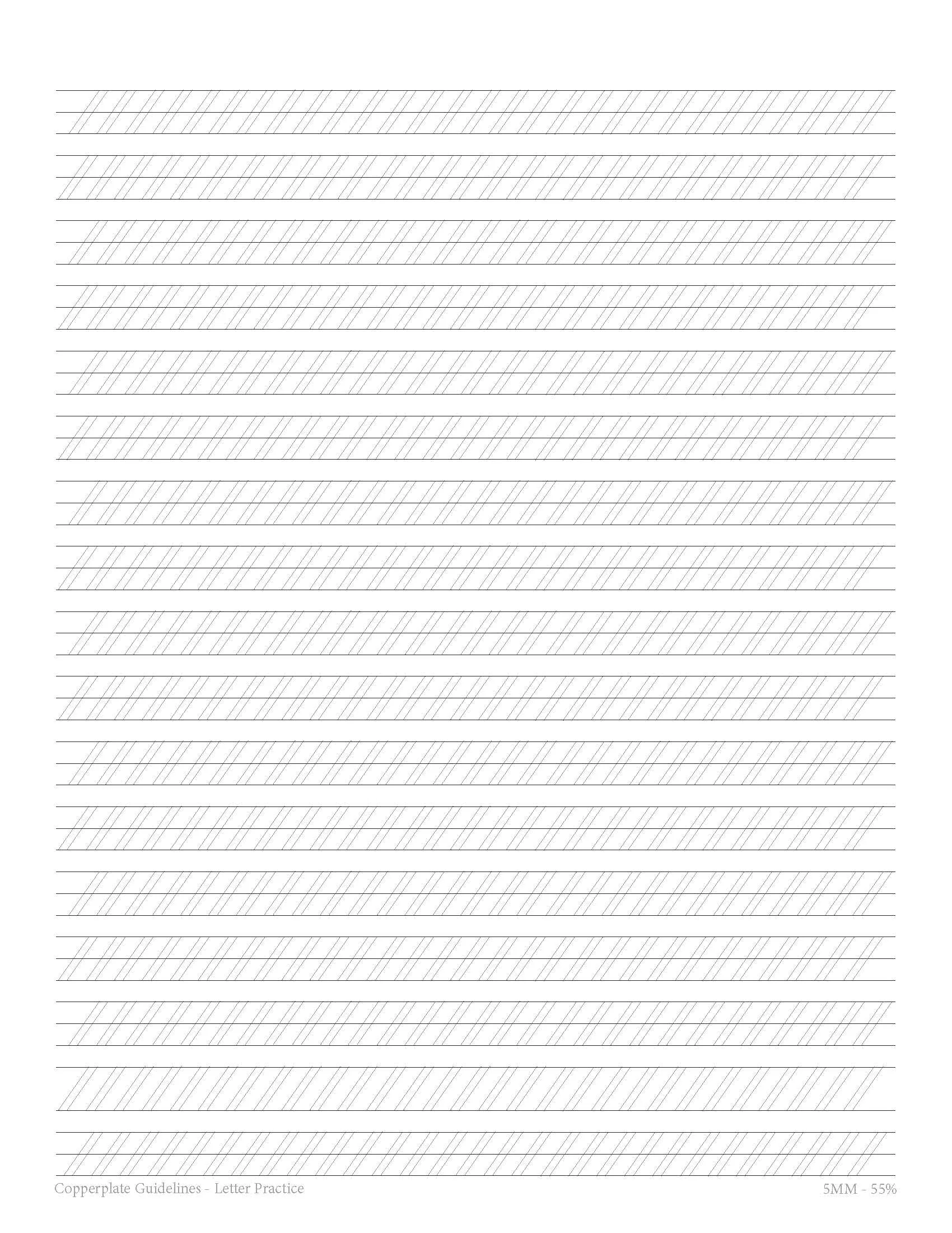 Calligraphy Guideline Paper | Signed by Kali