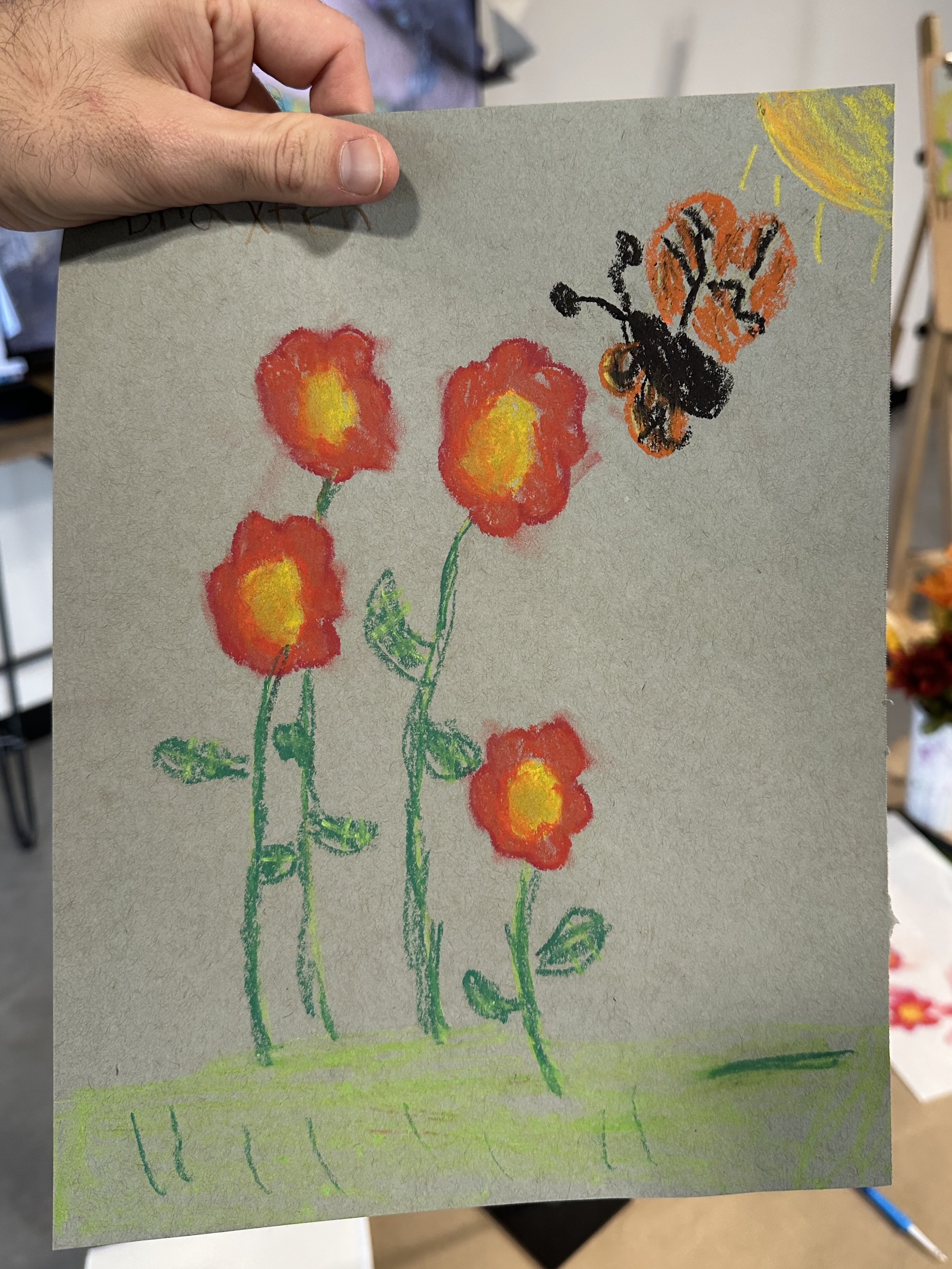 oil pastel wildflowers.JPG