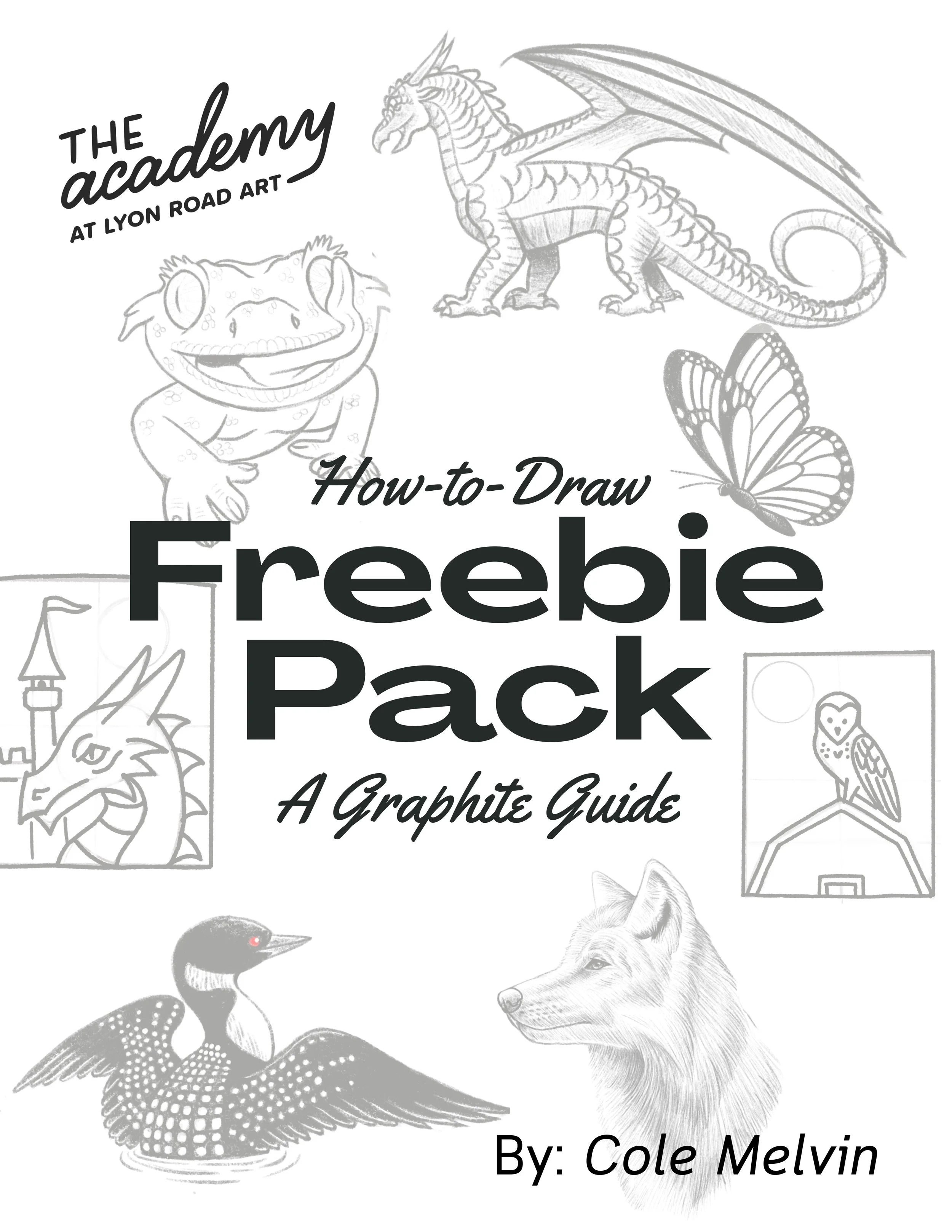 How-To-Draw Freebie Pack Digital Download — LYON ROAD ART ACADEMY