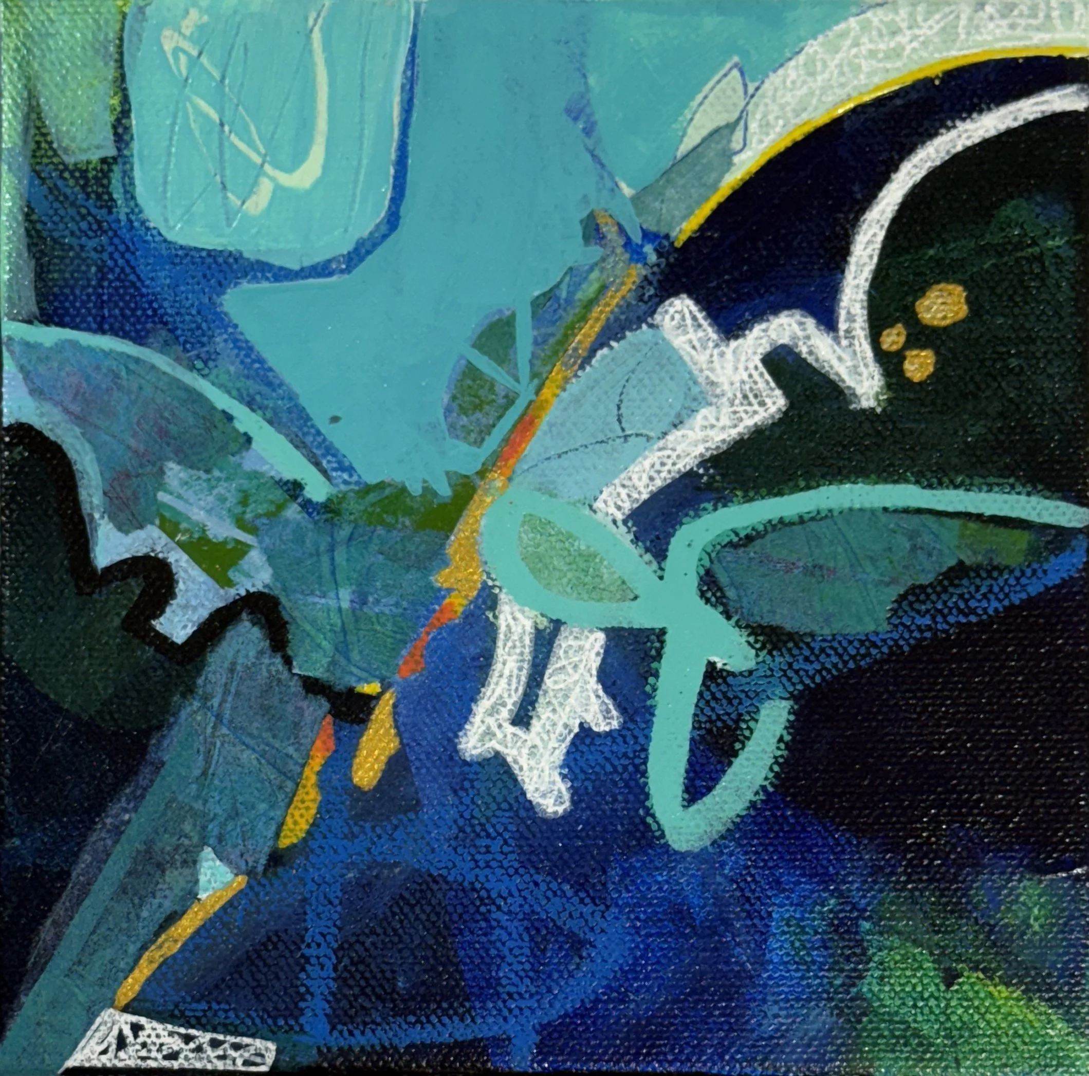 Title — Acrylic on Wood —6x6 inches