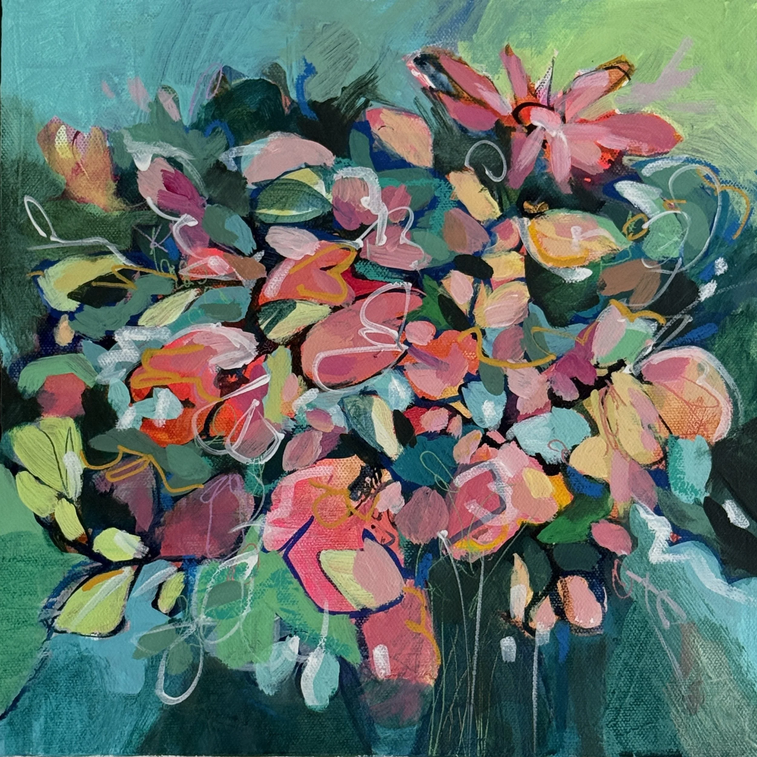 JULY — Acrylic on Gallery Canvas — 12x12 inches