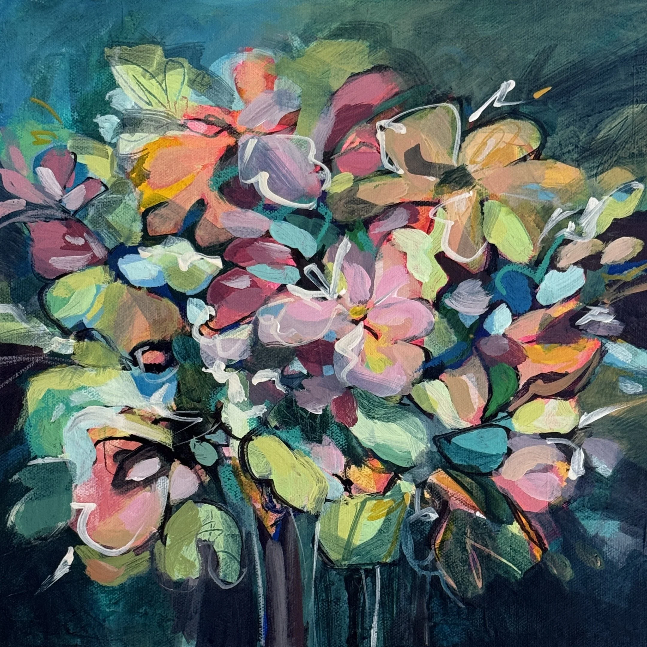 AUGUST — Acrylic on Gallery Canvas — 12x12 inches