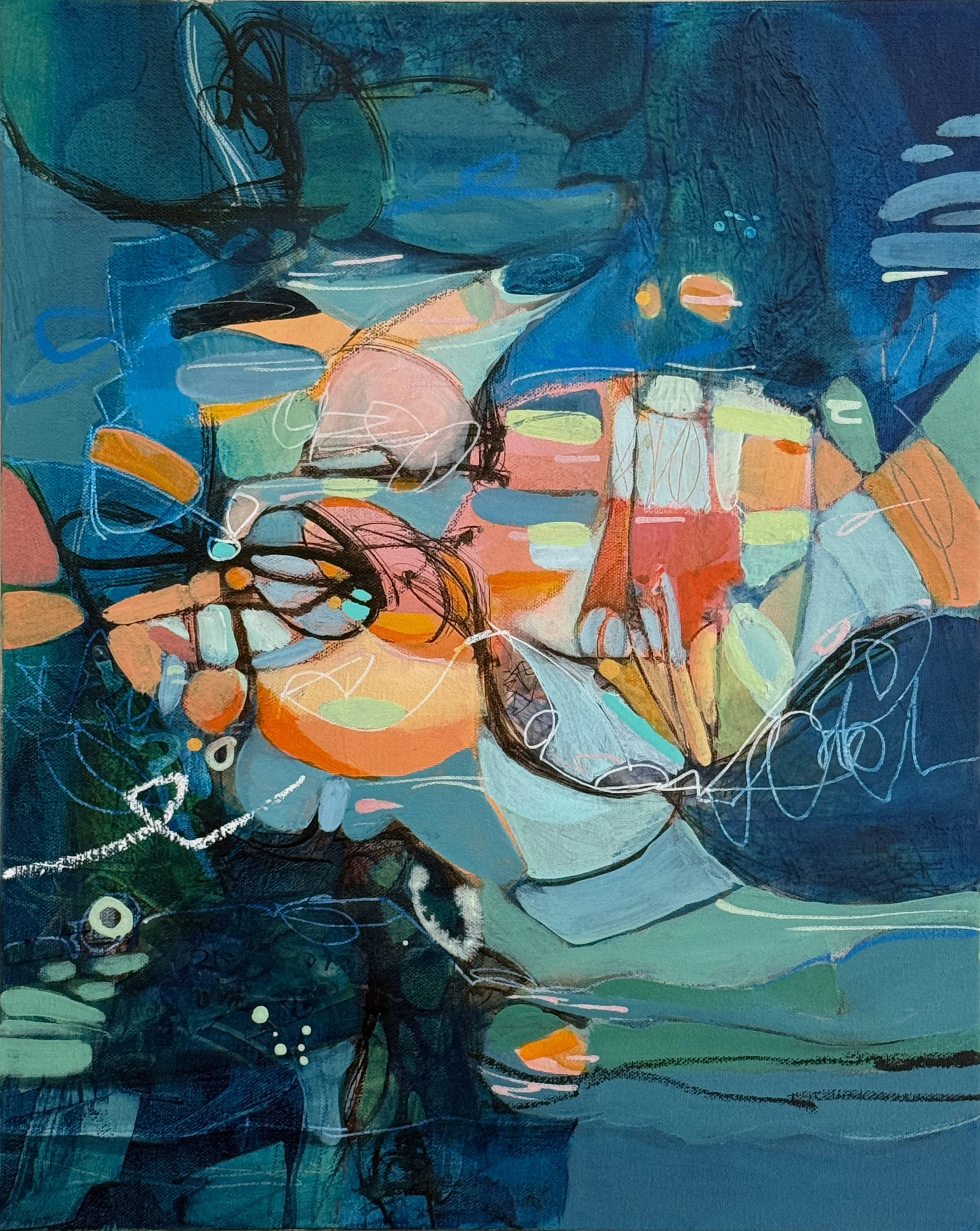 ON REFLECTION — Acrylic on Gallery Canvas — 20x16 inches