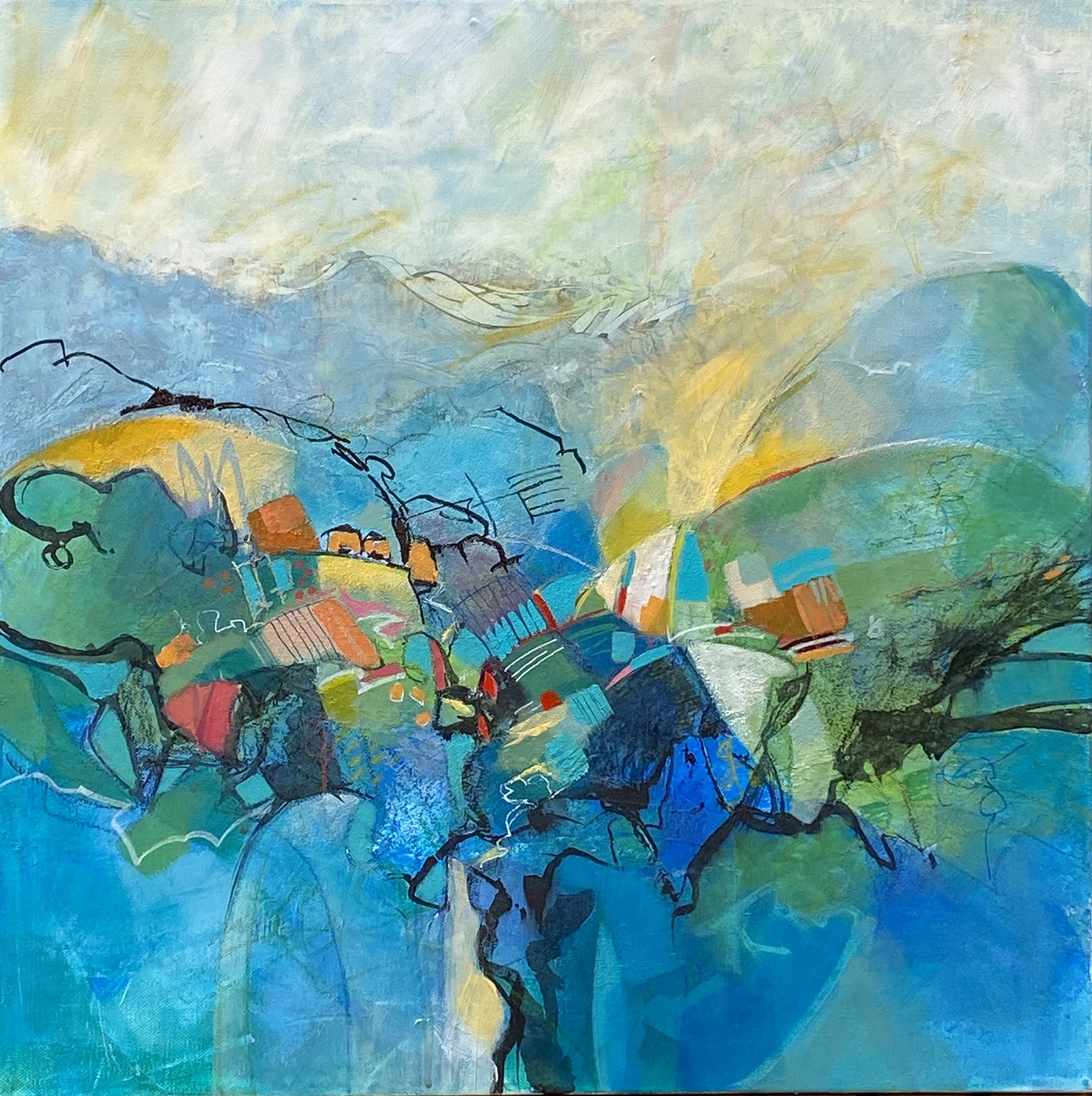 Blue Beyond 20x20 inches