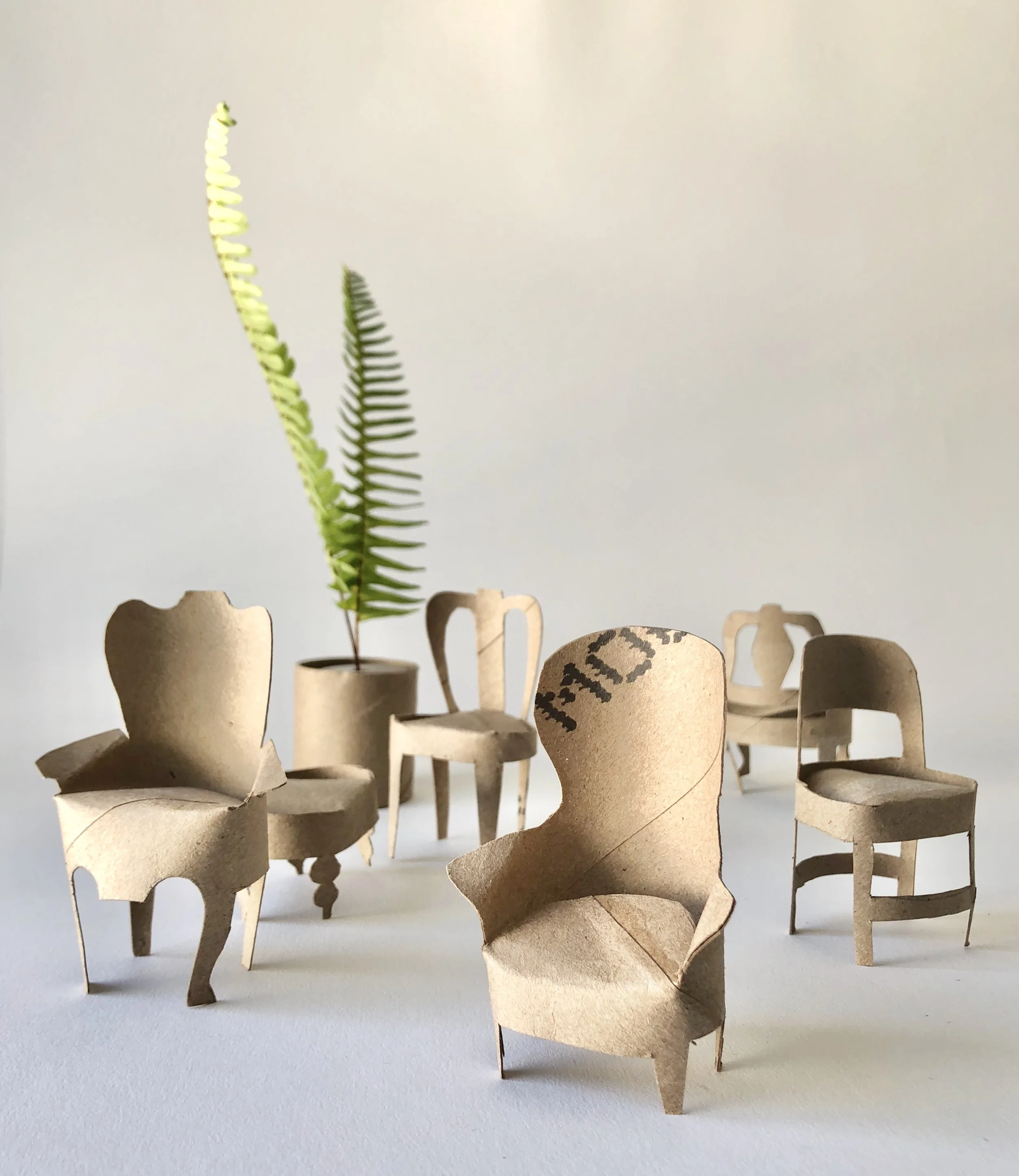 Toilet Paper Tube Chairs!