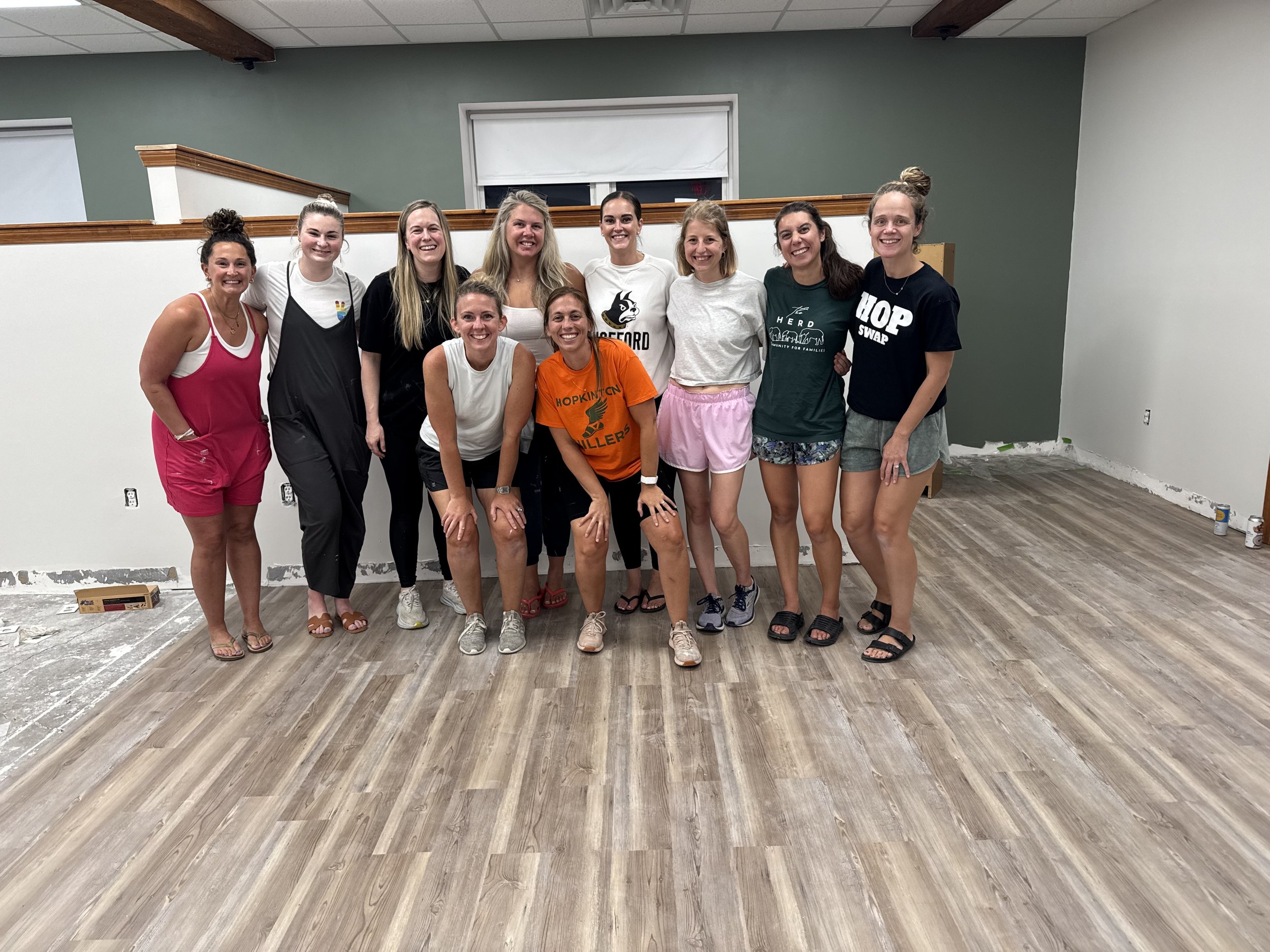 It takes a village! Our Painting crew of Herd mamas! 