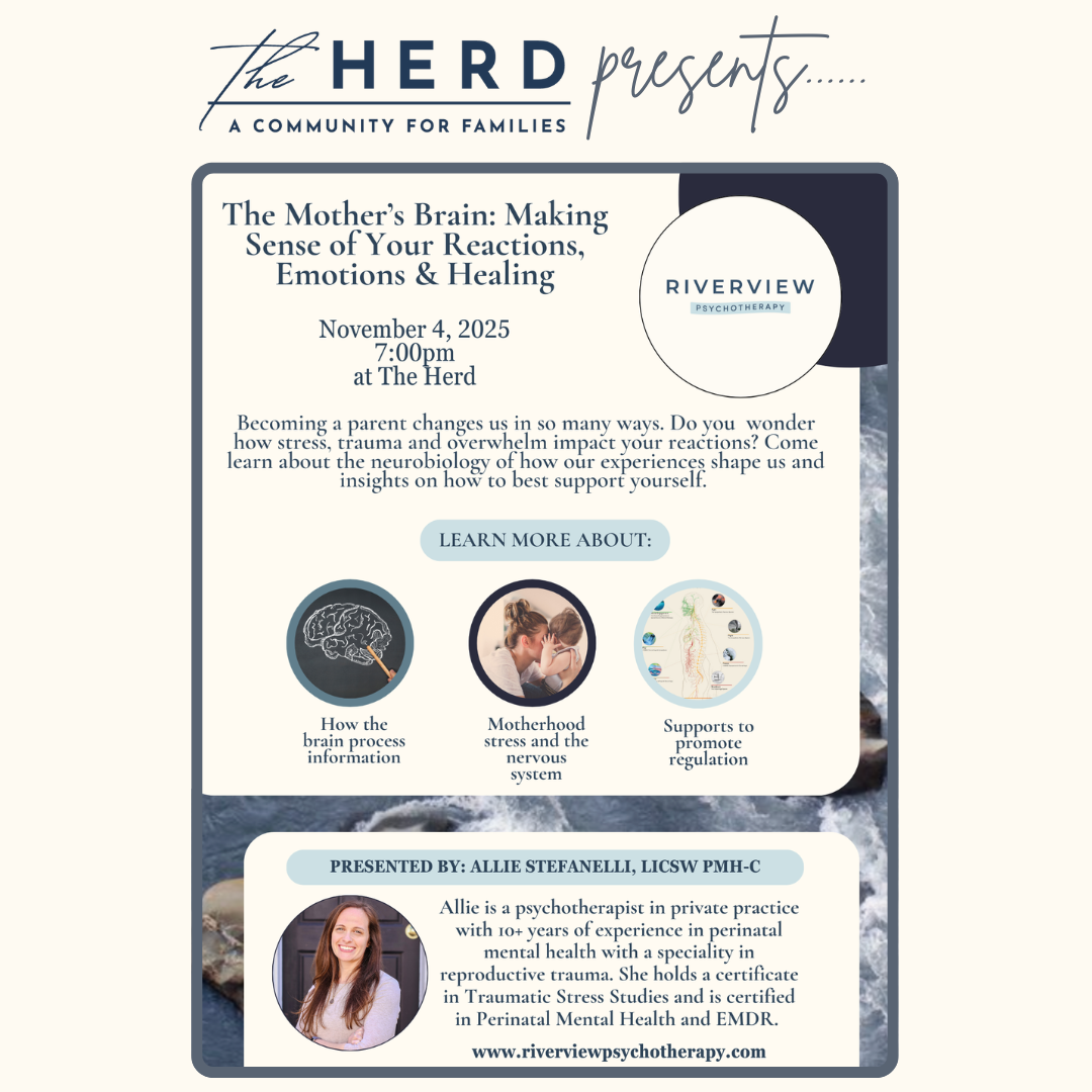 FREE WORKSHOP (IN PERSON AND VIRTUAL OPTIONS) THE MOTHER'S BRAIN: Making sense of your reactions, emotions & healing