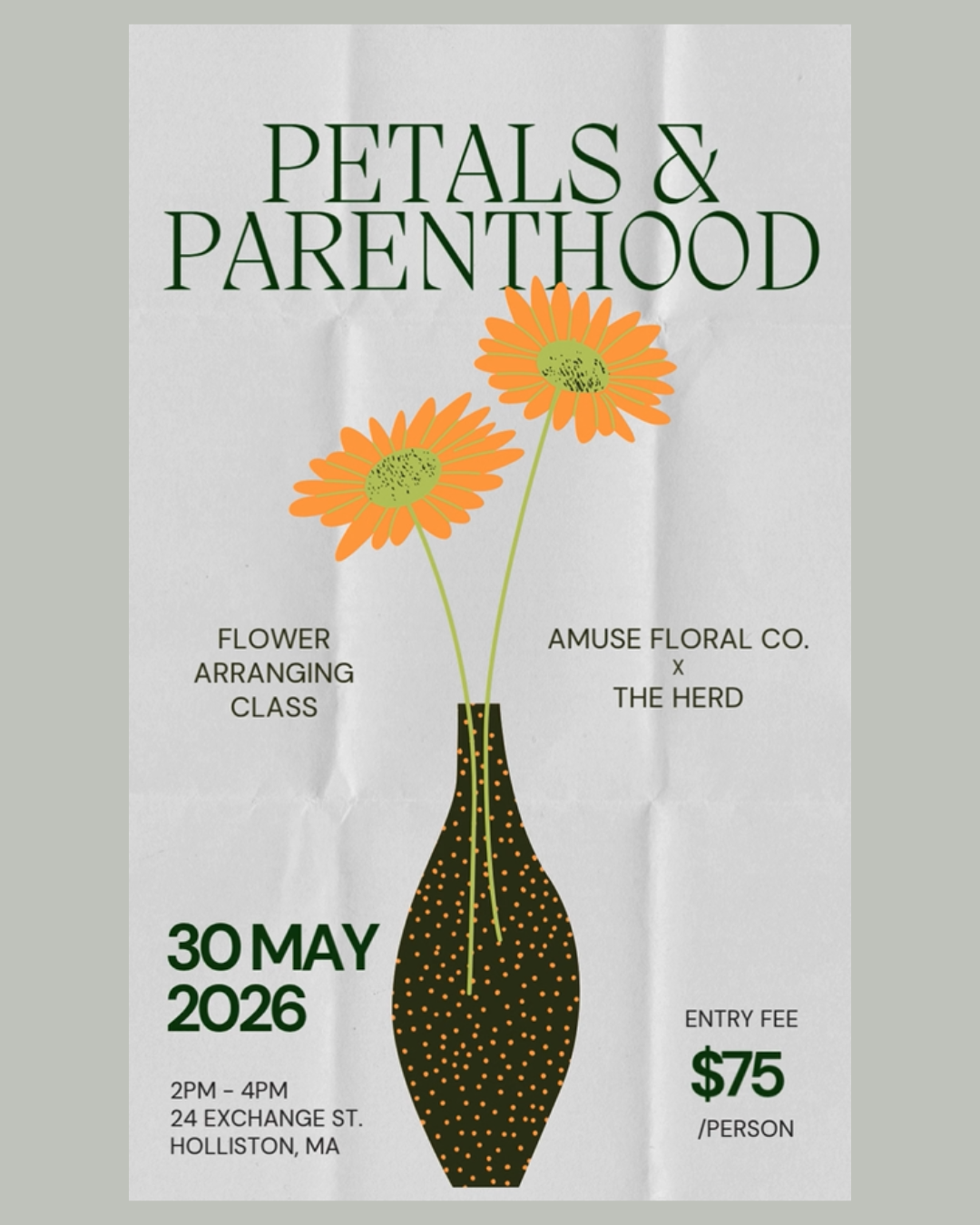 Floral Workshop with Amuse Floral Co.