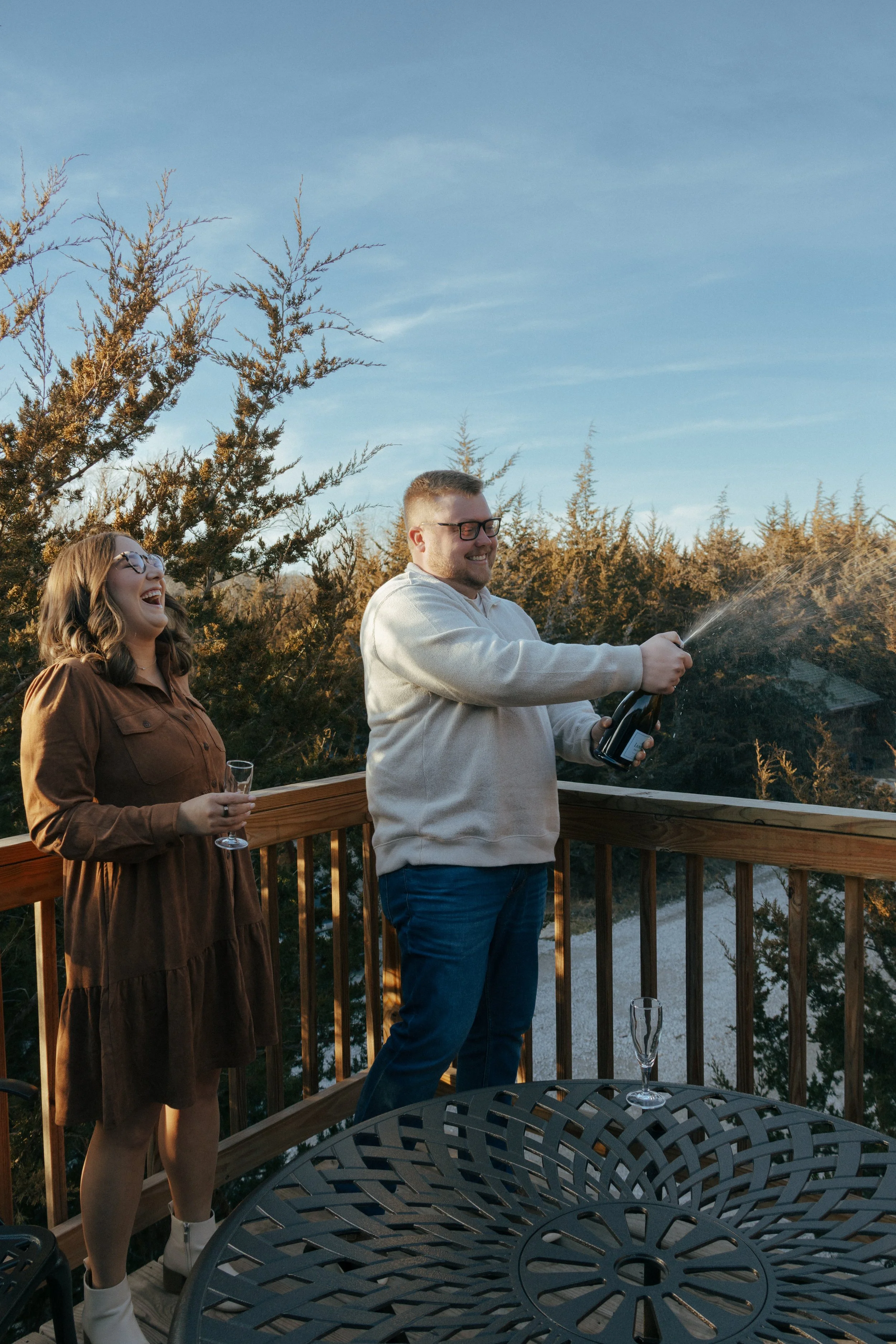 Darian + Brian's Engagement Session at Kimberly Creek Retreat