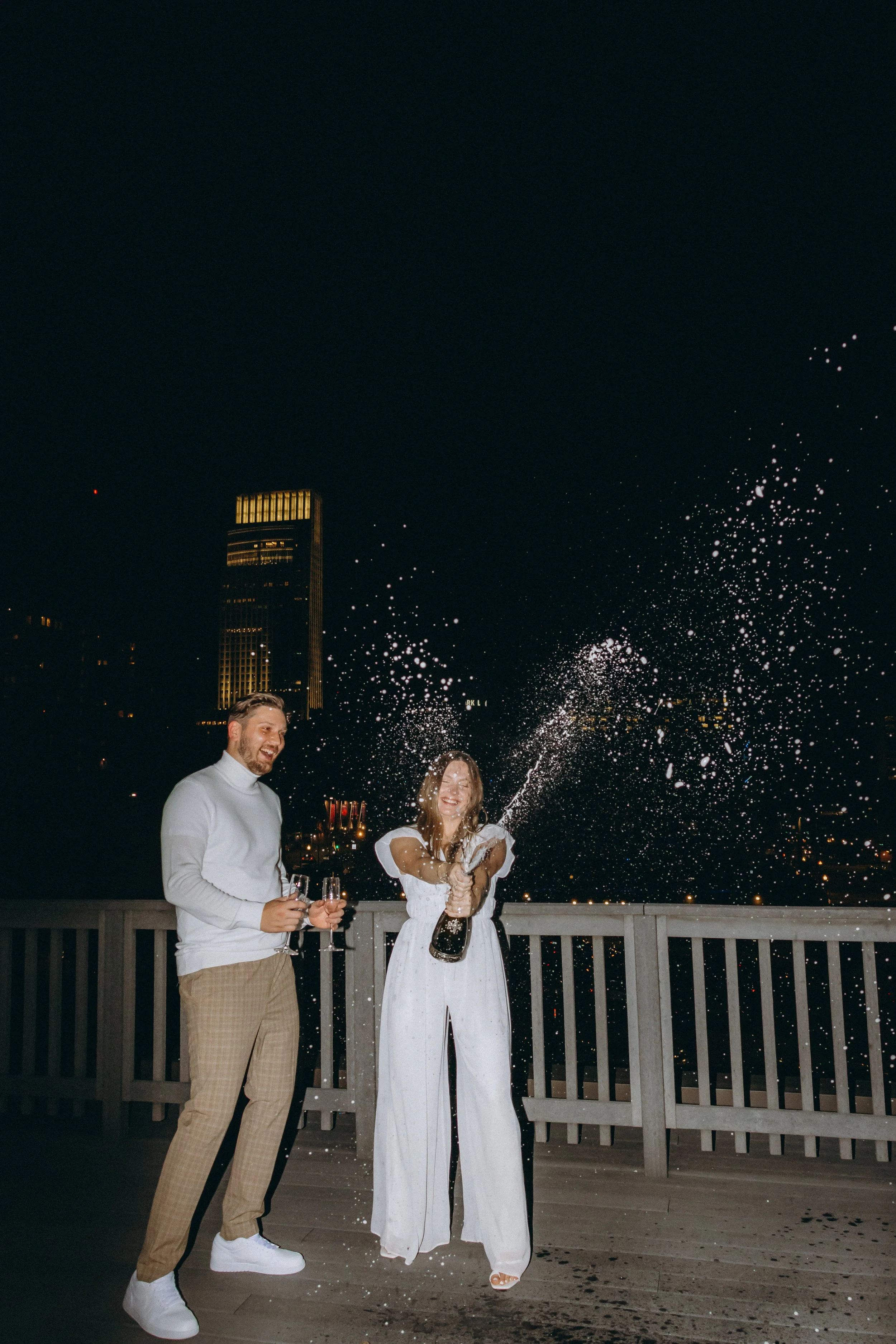 Molly + Cam Pre-Wedding Photos Downtown Omaha
