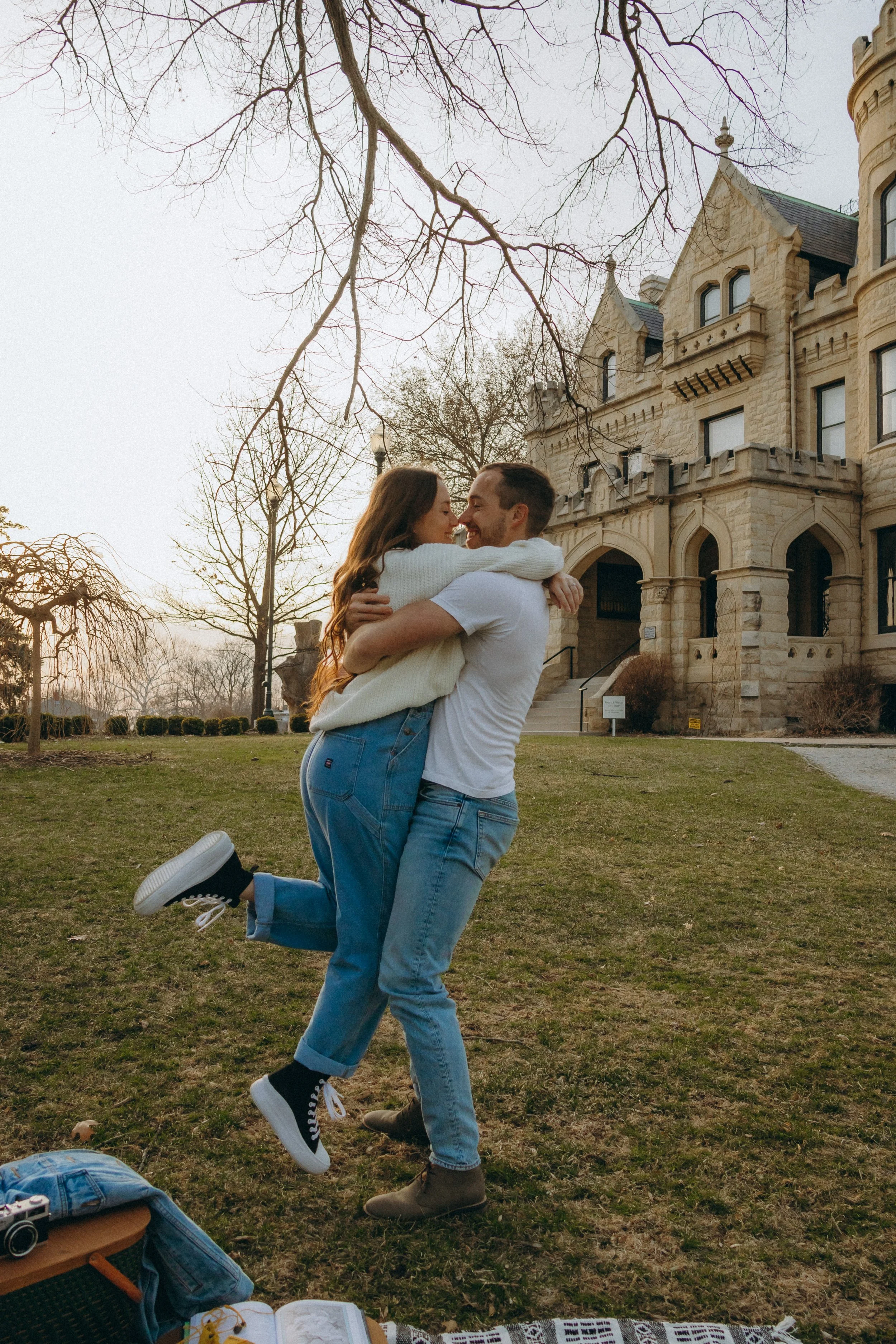Elizabeth + Alex Maternity Session at Joslyn Castle and The Mill