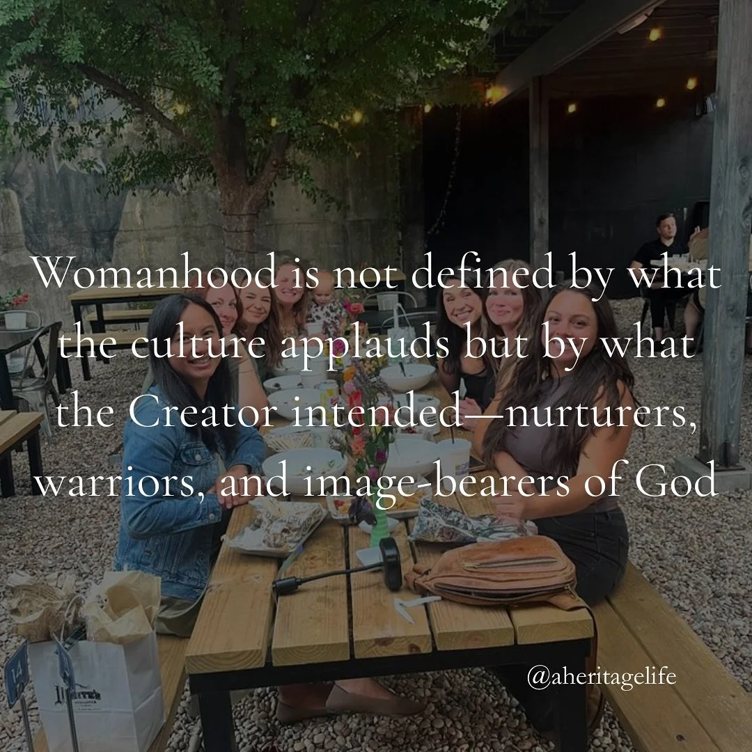 ✨ Culture may try to define womanhood by applause, achievements, or appearances&mdash;but the Lord defines it by design. We are image-bearers, nurturers, warriors, and kingdom-builders, chosen to reflect His glory in the everyday moments of our lives