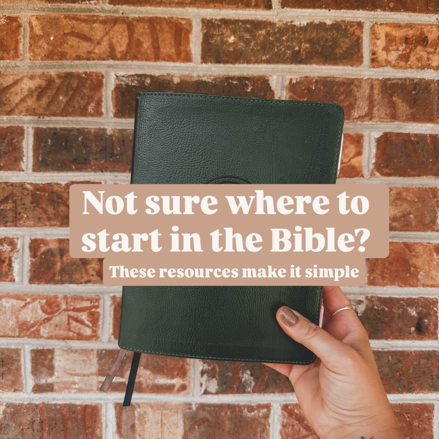 📖✨ Starting your walk with Jesus can feel overwhelming&mdash;but it doesn&rsquo;t have to. The truth is, the Word of God is alive, accessible, and meant for you.

Here are a few of my favorite tools to help you dig into Scripture and build a strong 