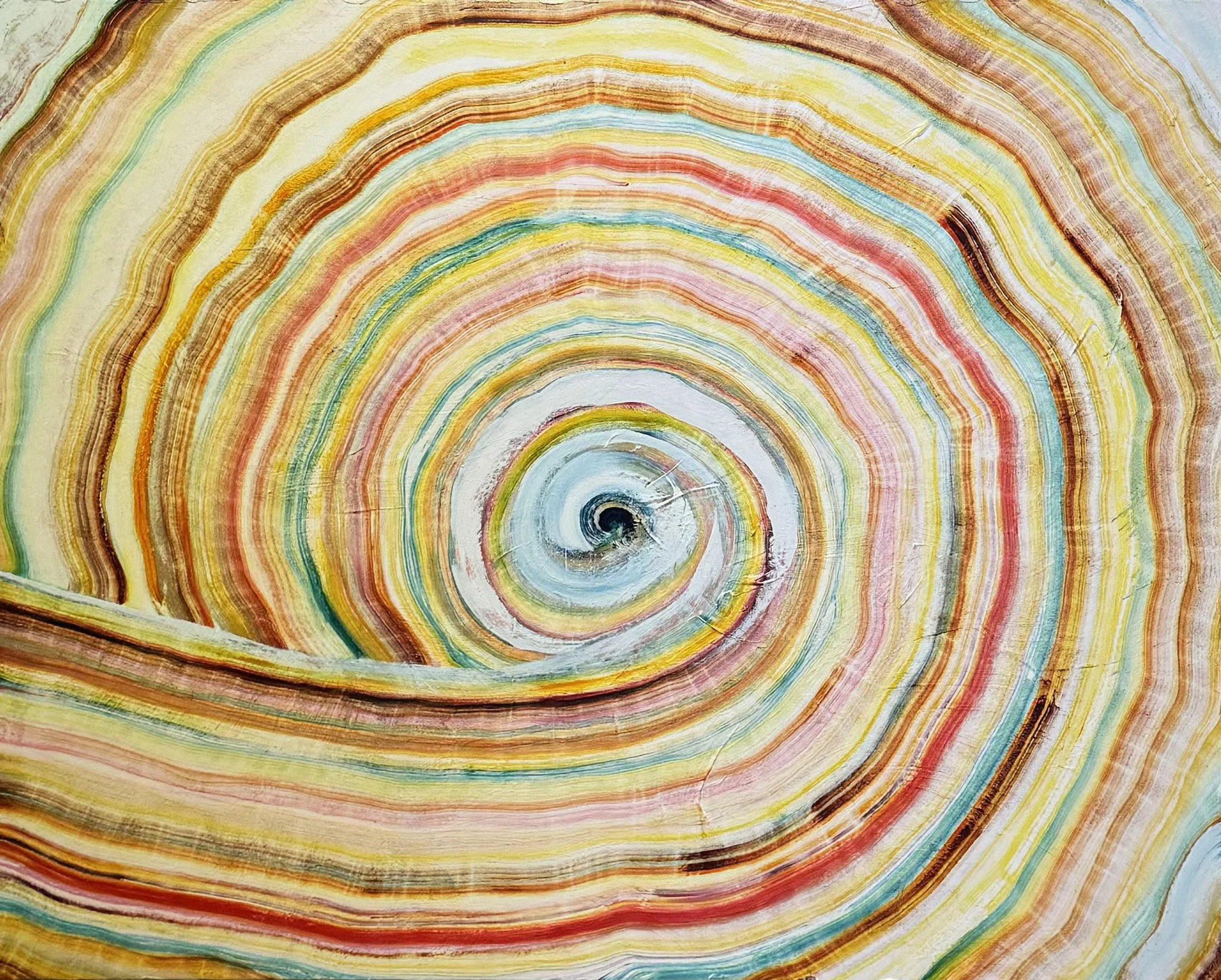 Unfolding 2024  oil on canvas 48" x 60"