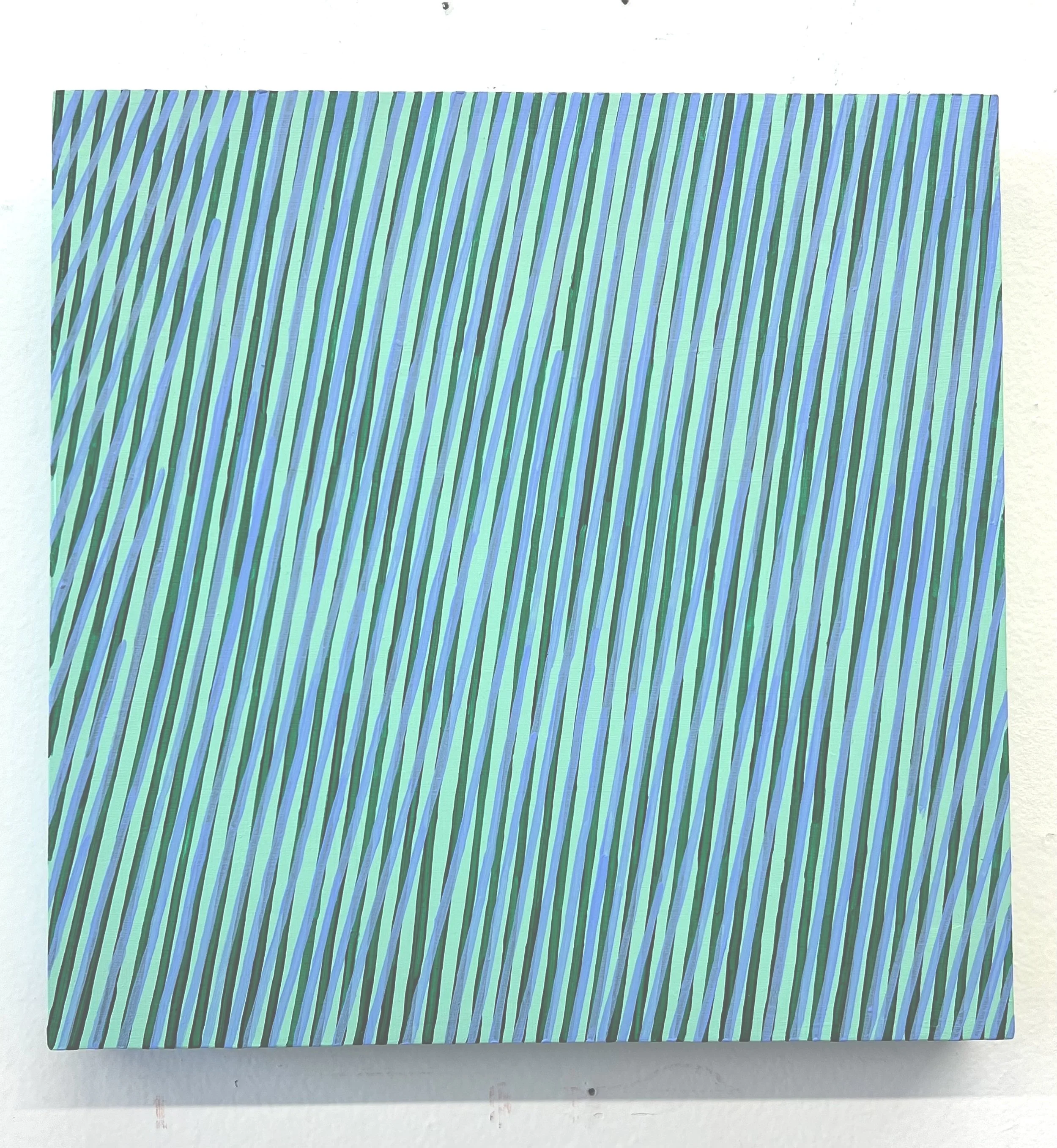 Mel Prest, Autumn Maraca 2025 12” x 12” Acrylic on wood panel