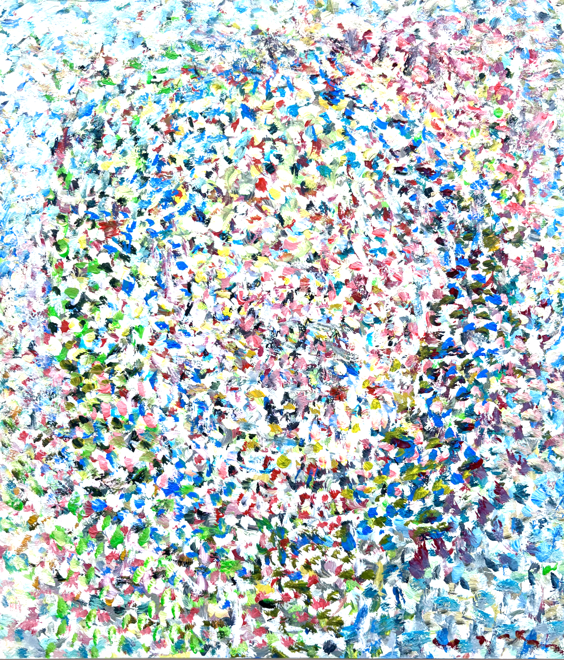 portrait with tree 1 
flashe on canvas 2026