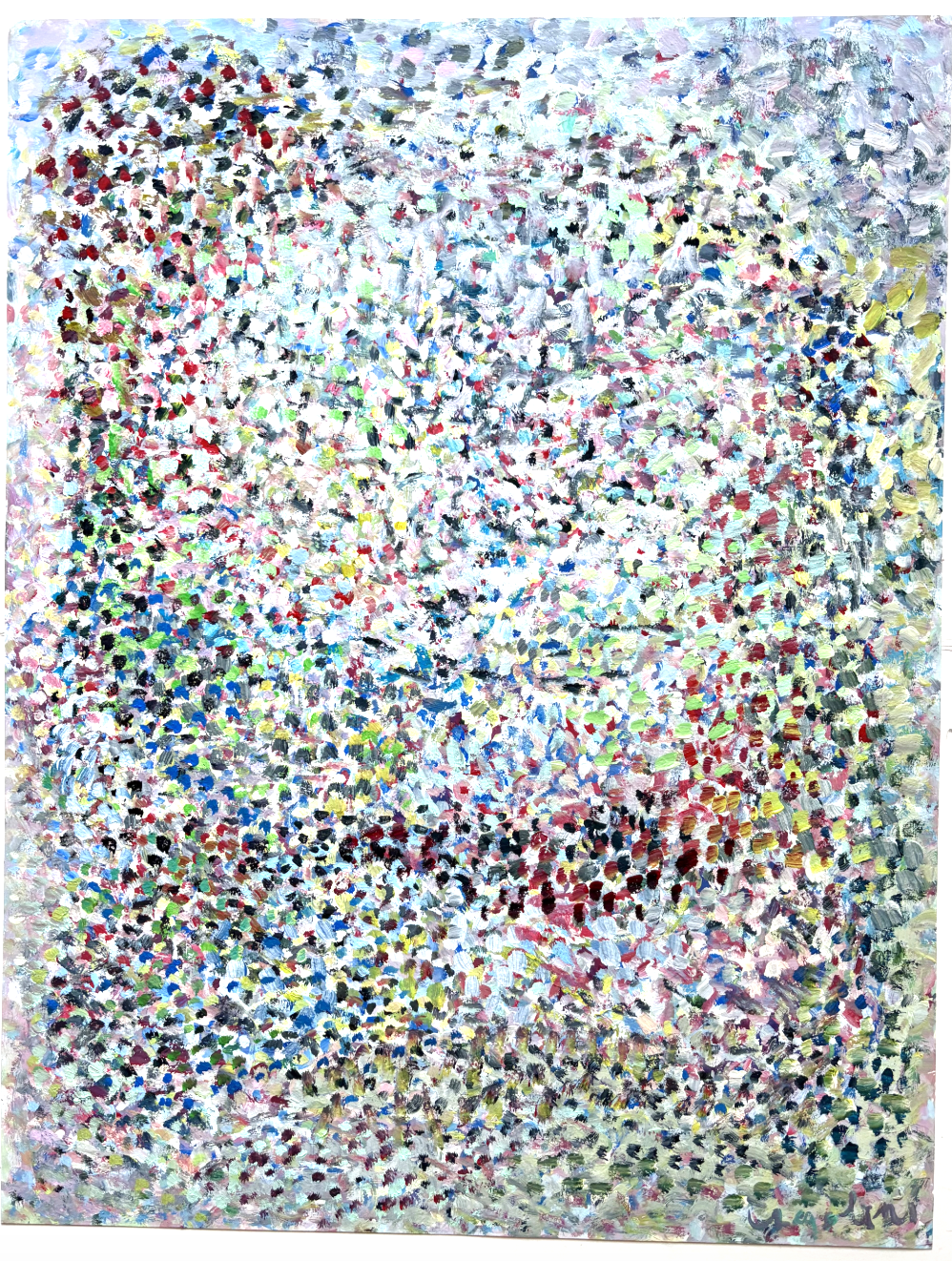faith and courage 
flashe on Yupo 
26 x 20 in 2026