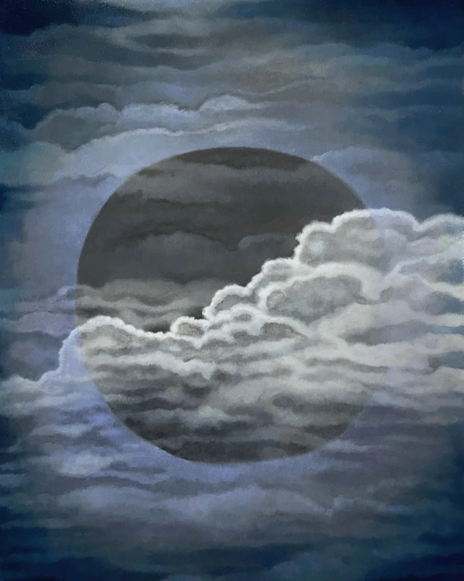 Touch The Sky 2025 Oil On Panel 20x16