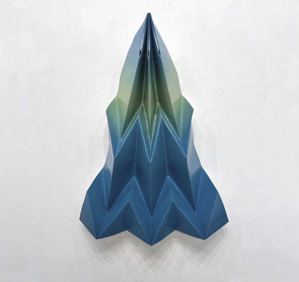 Heavenly Blue 

32 x 23 x 8 inches oil on paper, folded 2026