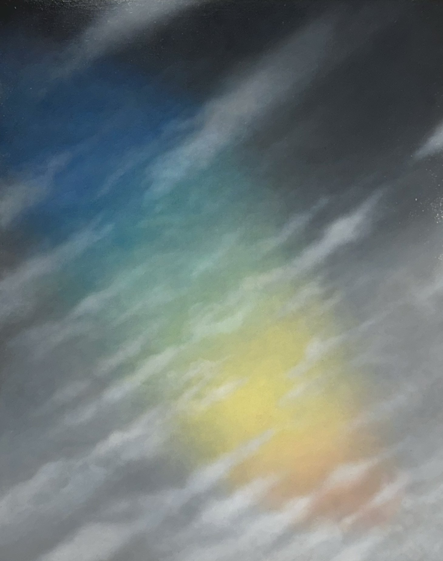 She Handed Me A Rainbow 2025 Oil On Panel 20x16