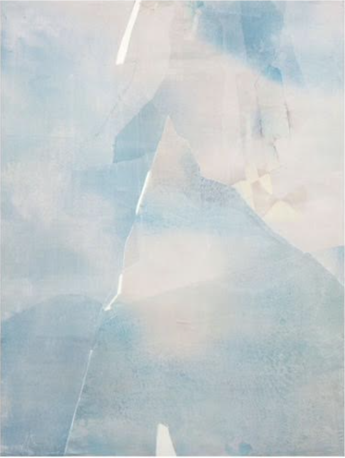 Untitled N° 1054 
2024, ink, silk & beeswax on panel 
24 x 18 in / 61 x 46 cm