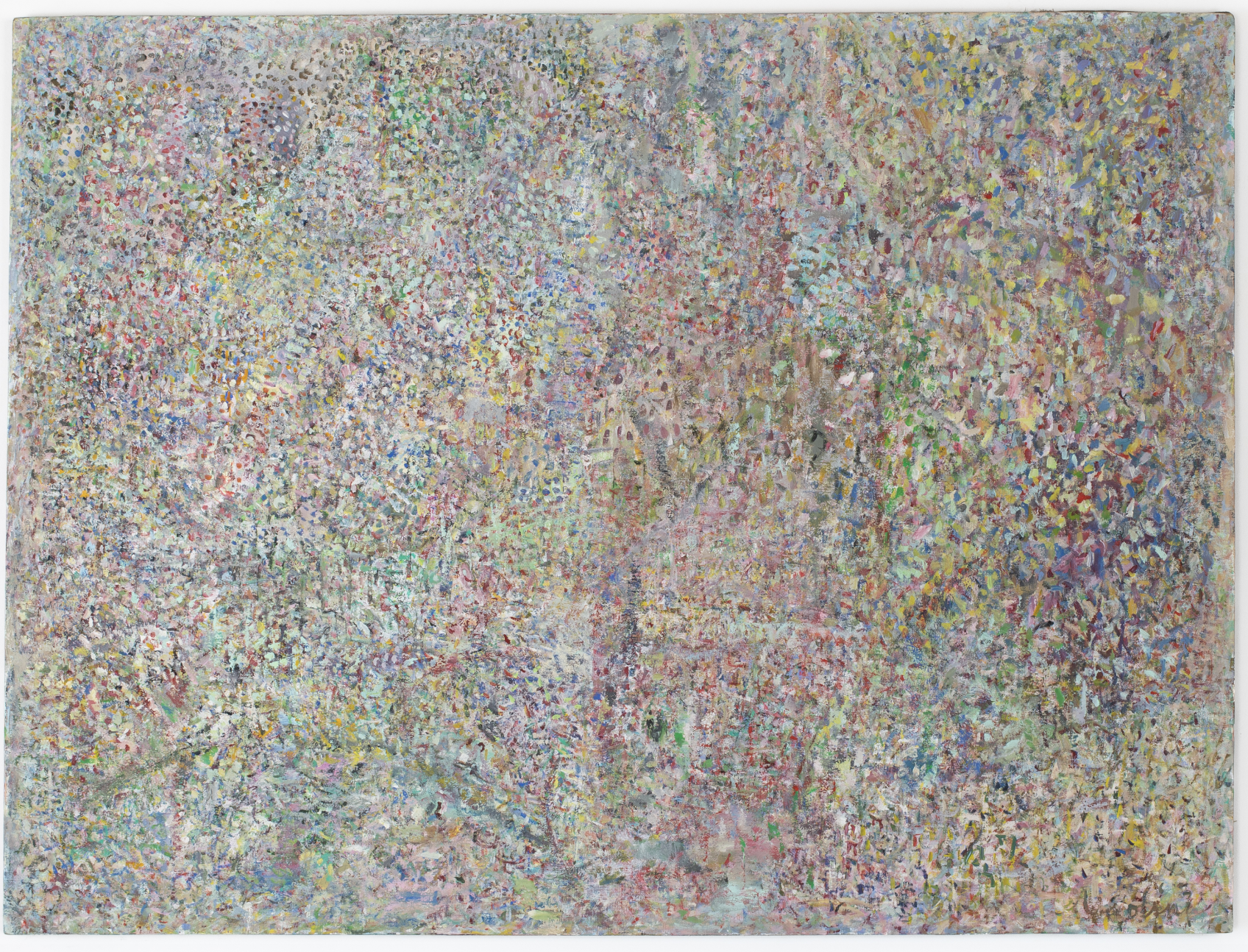 sandrina 
flashe and acrylic on linen 
48 x 64 x 1.5 in 2025