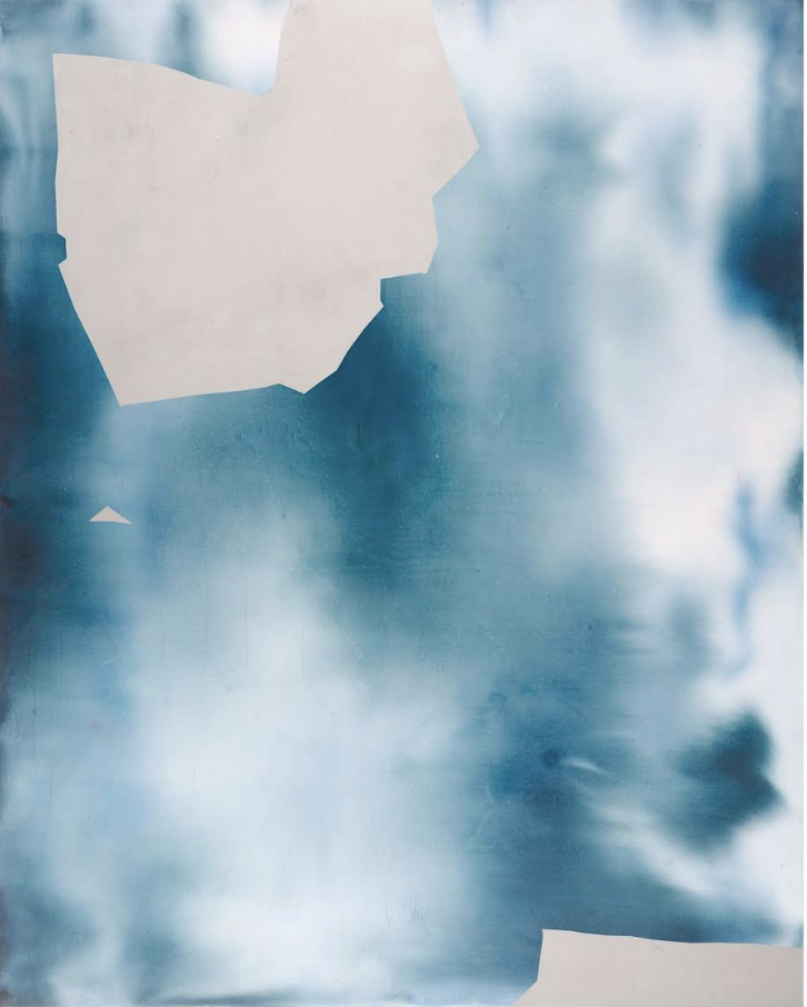 Untitled N° 1074-1 
2025, ink, silk & beeswax on panel 
60 x 48 in / 152 x 122 cm
