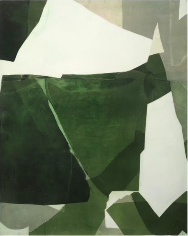 Untitled N° 1002 
2023, ink, silk & beeswax on panel 
30 x 24 in / 76 x 61 cm